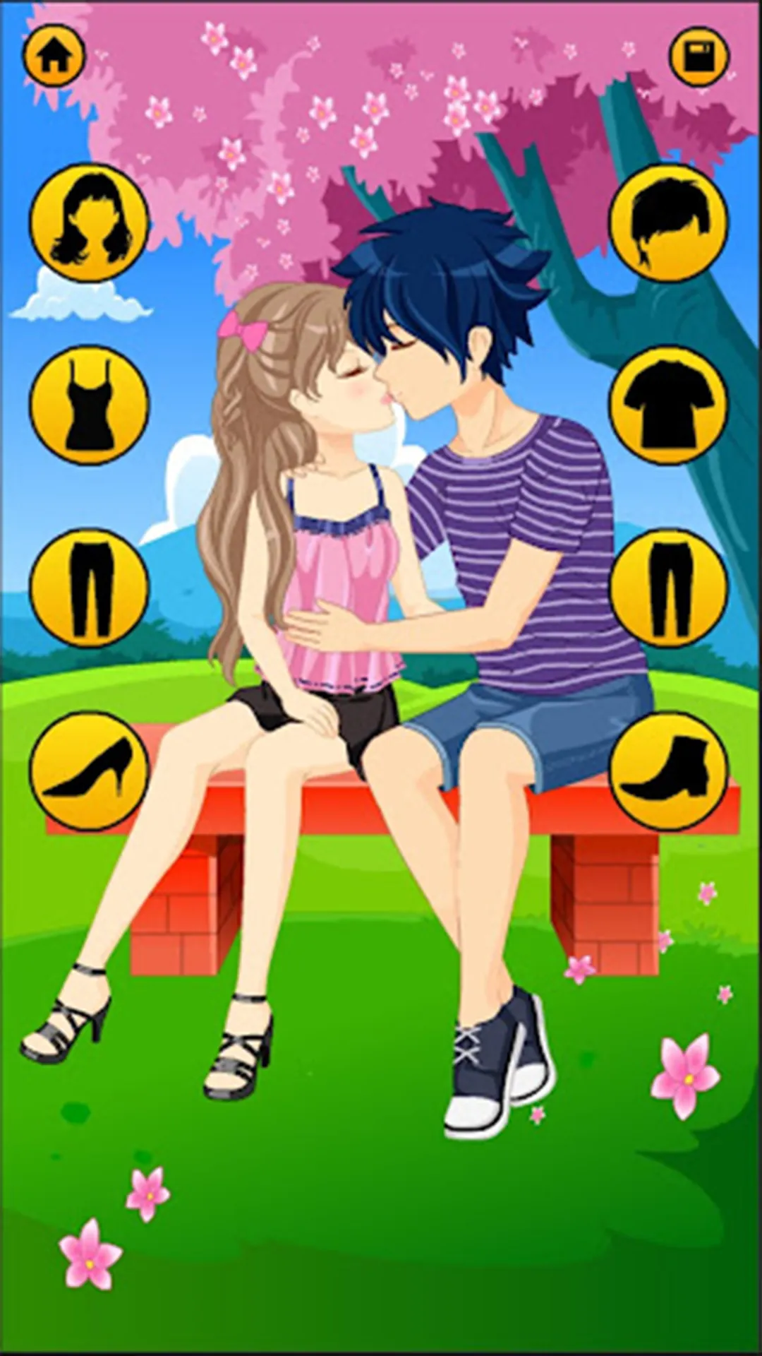 Anime Dress Up Love Kiss Games | Indus Appstore | Screenshot