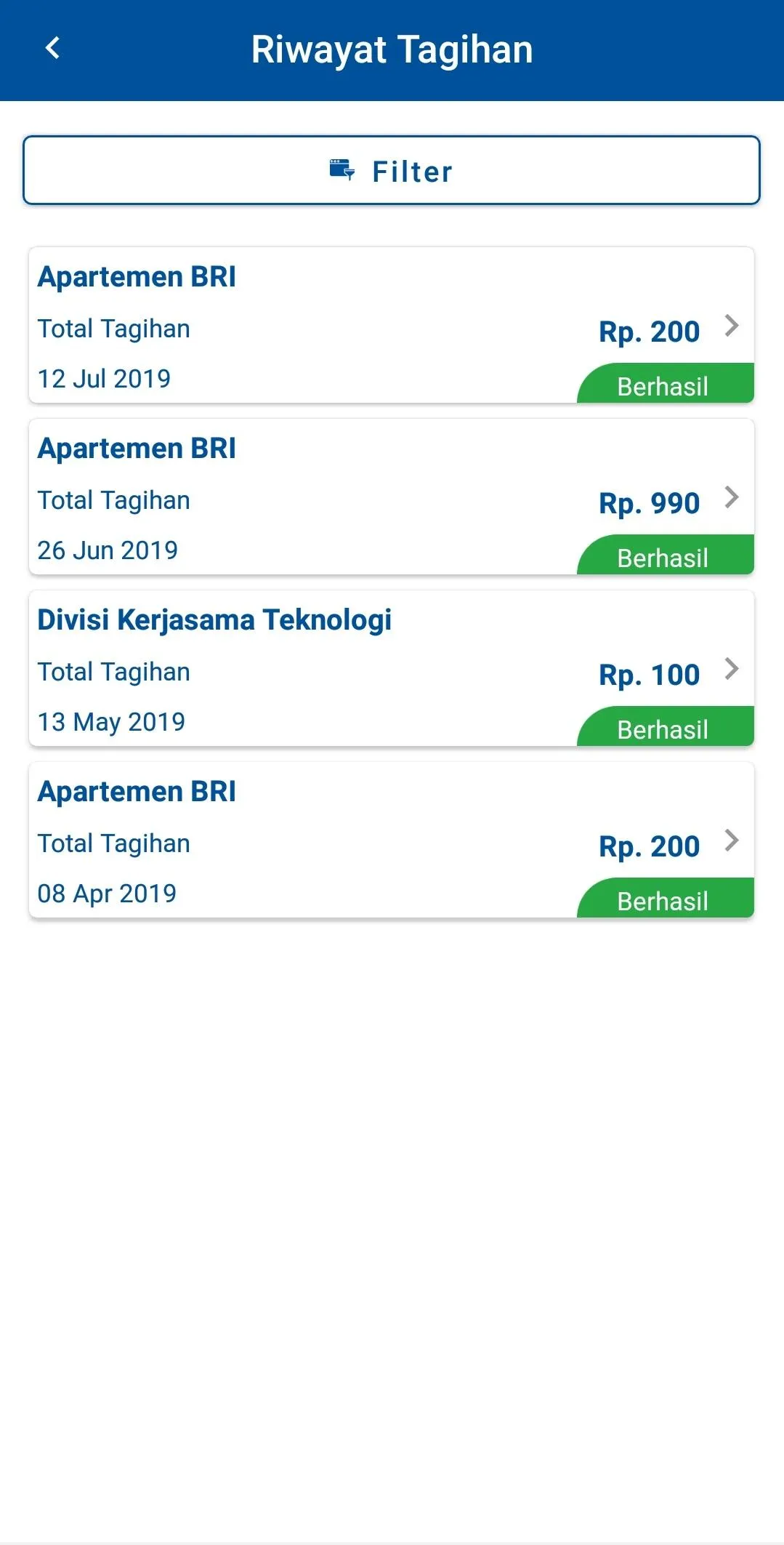 BRI Smart Billing | Indus Appstore | Screenshot