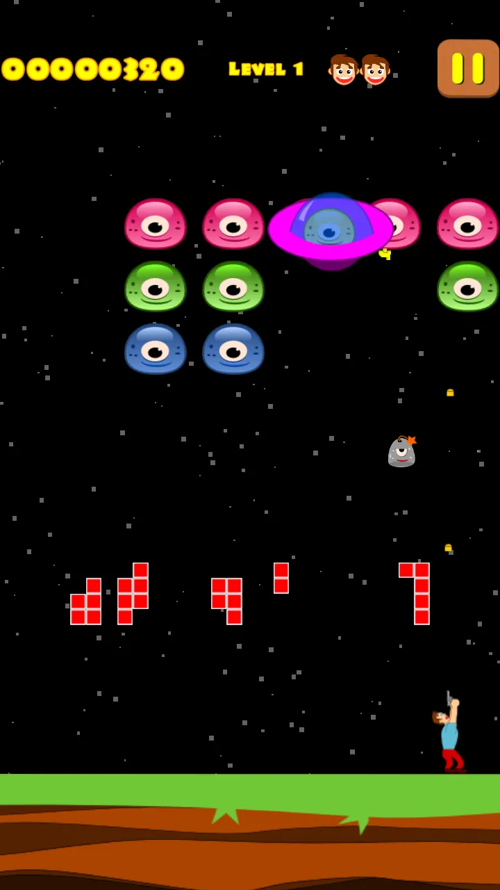 Jelly Invaders : UFO Invasion | Indus Appstore | Screenshot