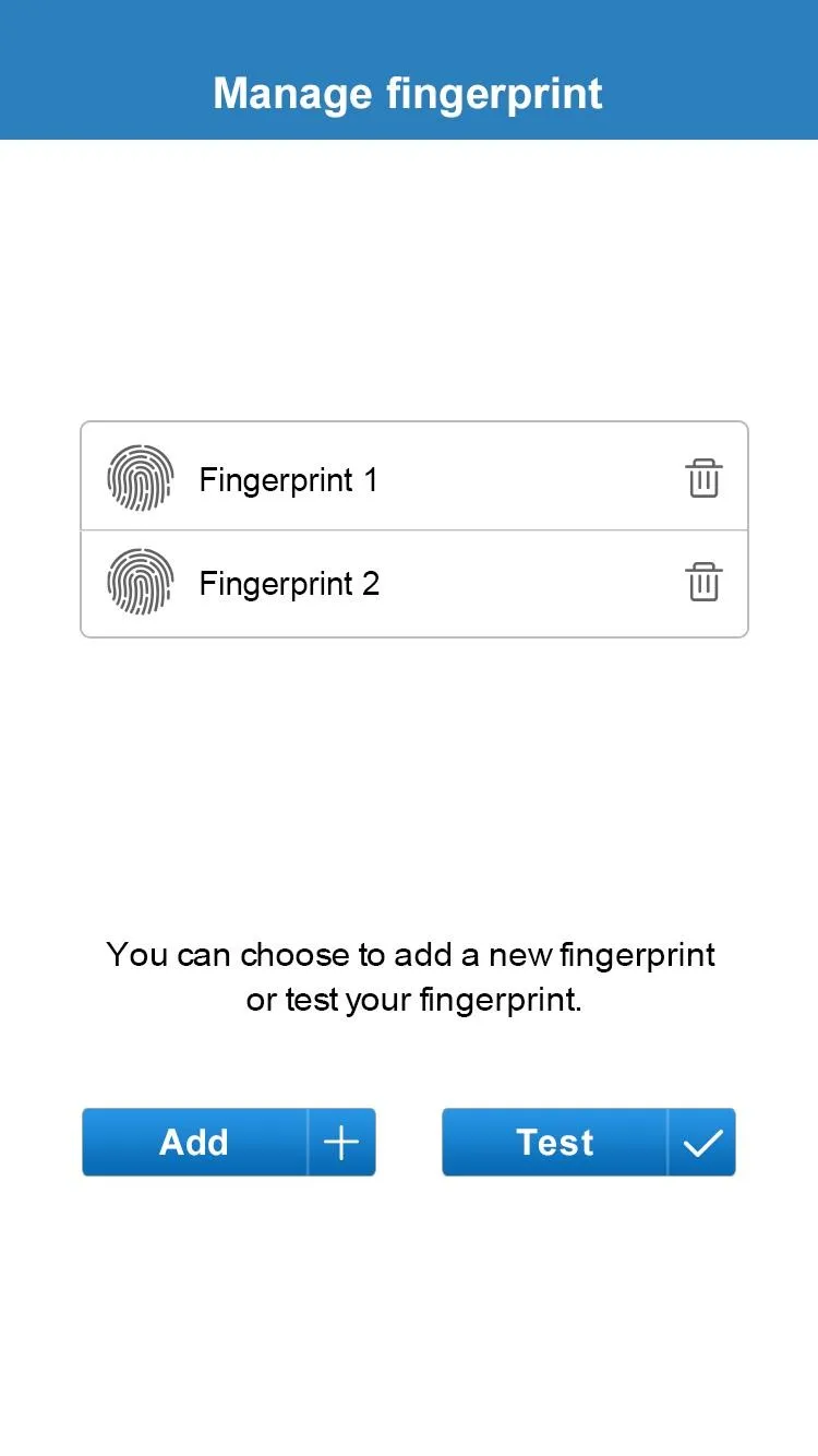 Fingerprint Card Manager | Indus Appstore | Screenshot