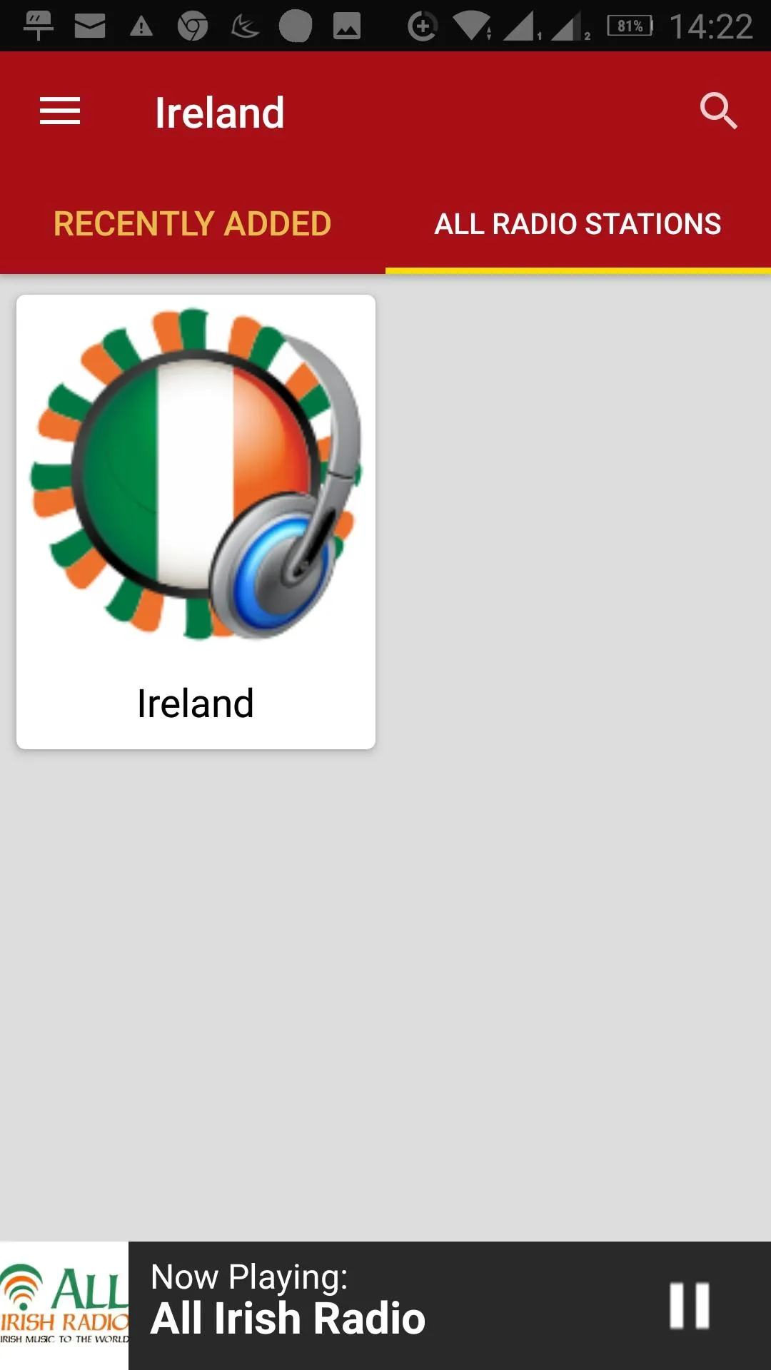 Ireland Radio Stations | Indus Appstore | Screenshot