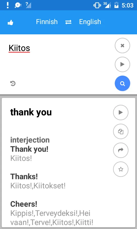 Finnish English Translate | Indus Appstore | Screenshot