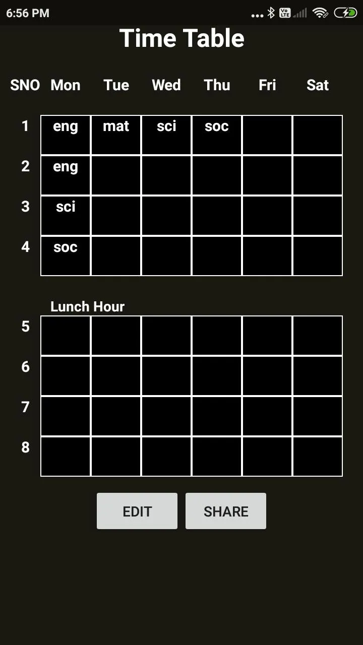 Simple Timetable | Indus Appstore | Screenshot