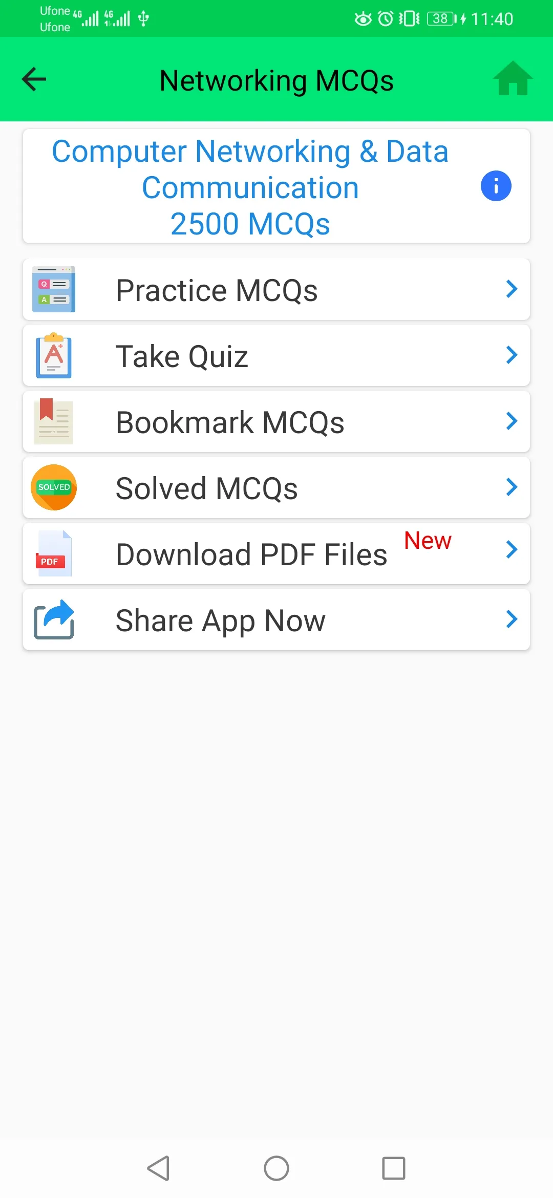 Networking MCQs Tests | Indus Appstore | Screenshot