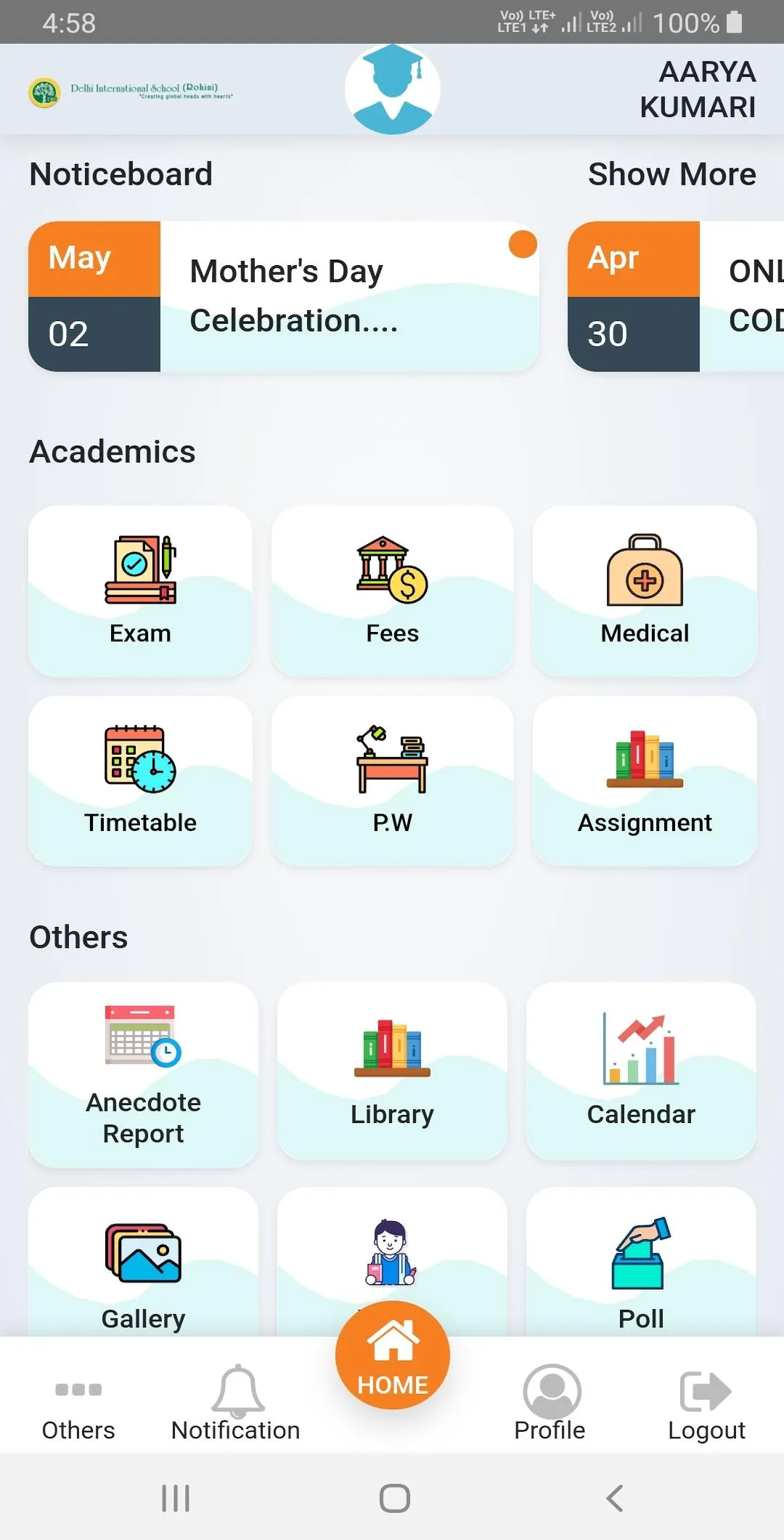 Delhi International School | Indus Appstore | Screenshot