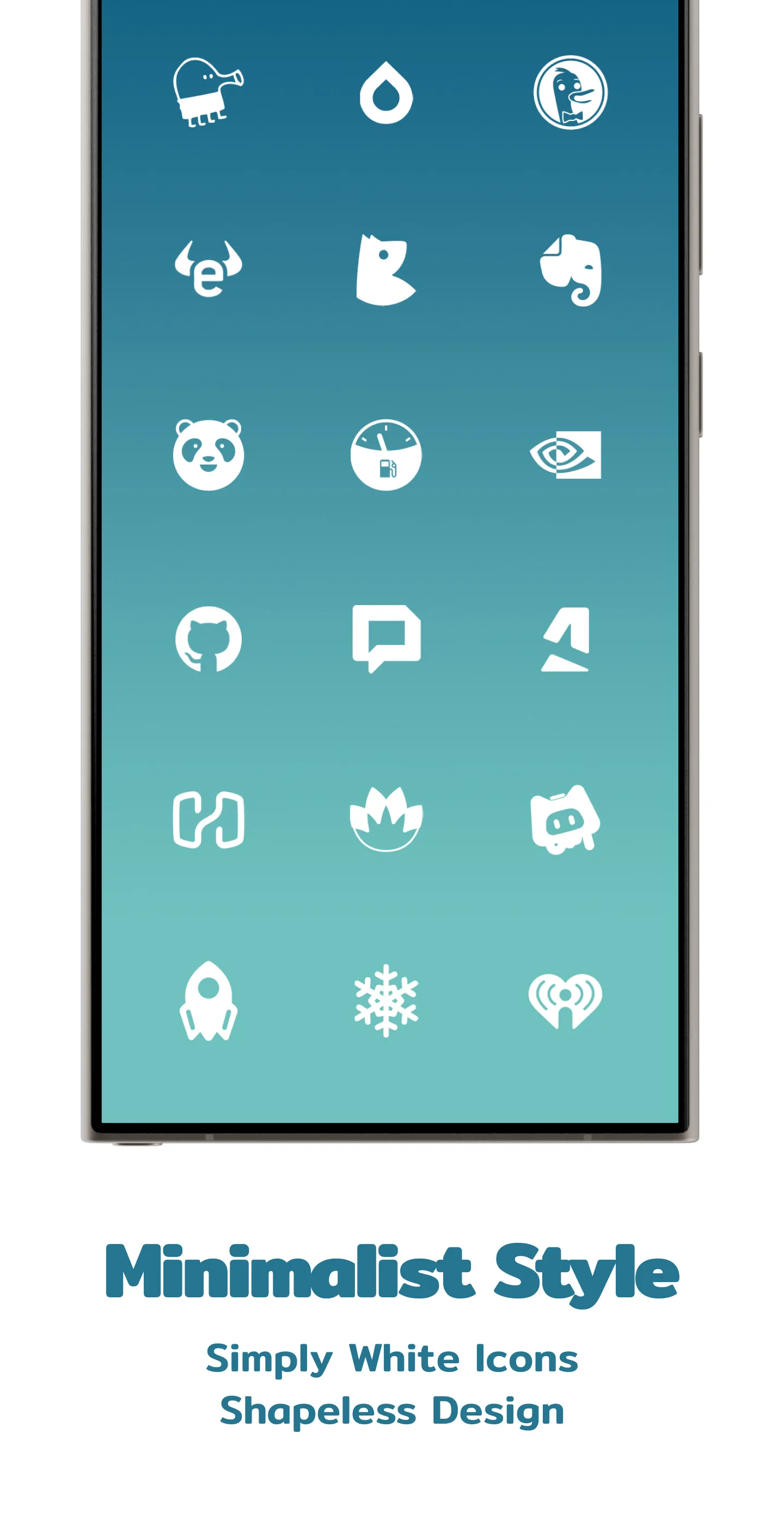 Simply Minimal White Icon Pack | Indus Appstore | Screenshot