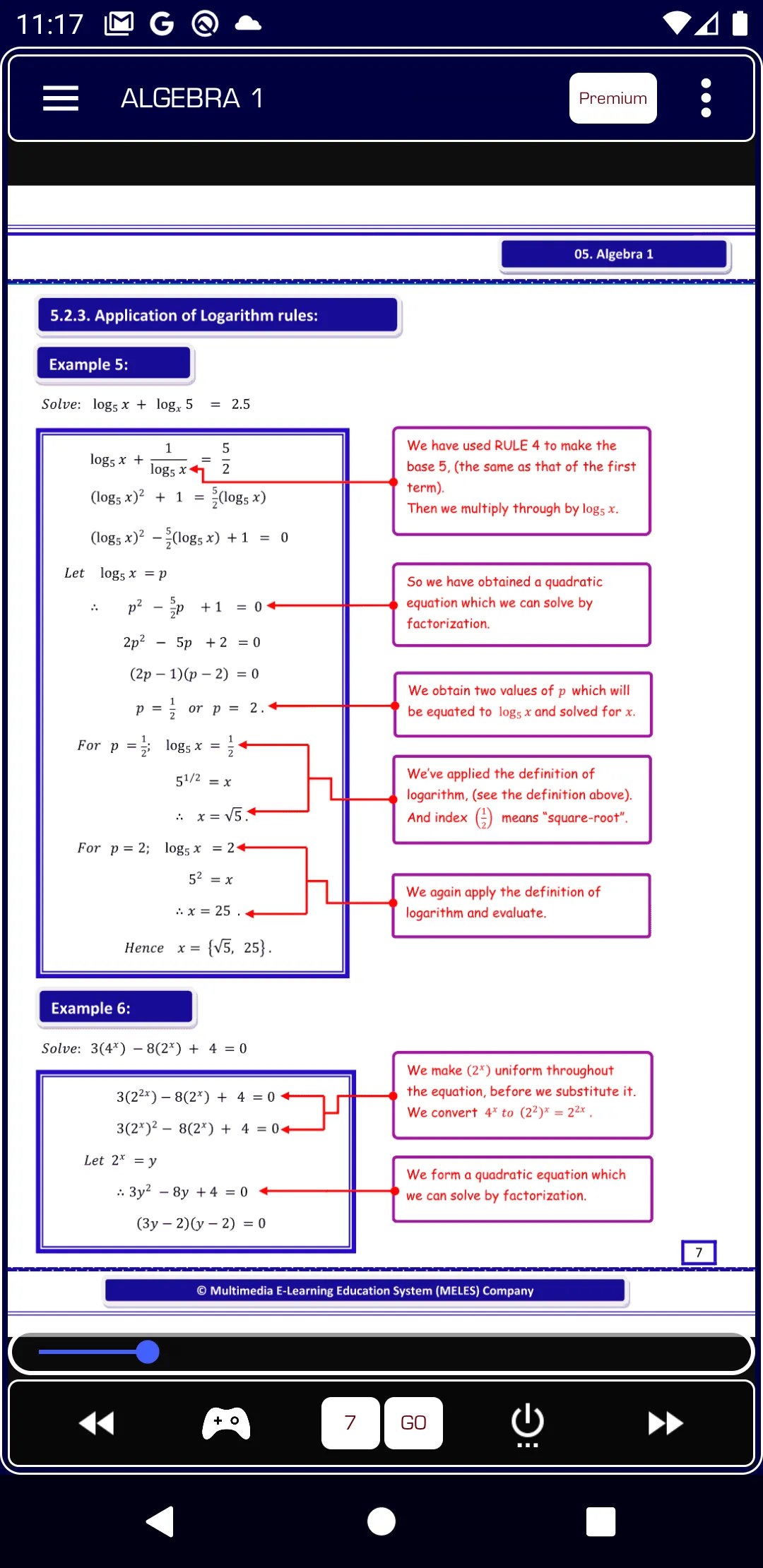 Algebra 1 Pure Math | Indus Appstore | Screenshot