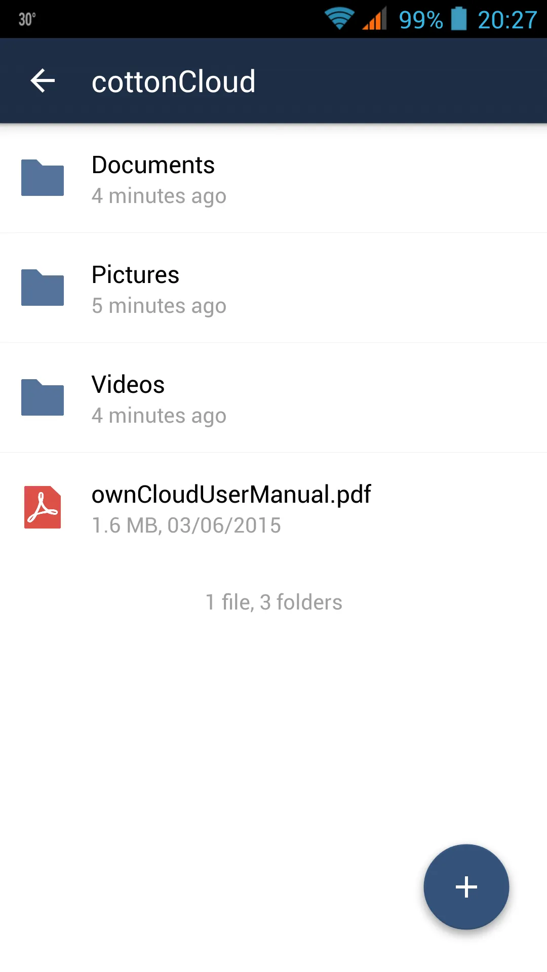 cottonCloud (ownCloud client) | Indus Appstore | Screenshot