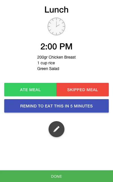 Fitness Meal Reminder | Indus Appstore | Screenshot