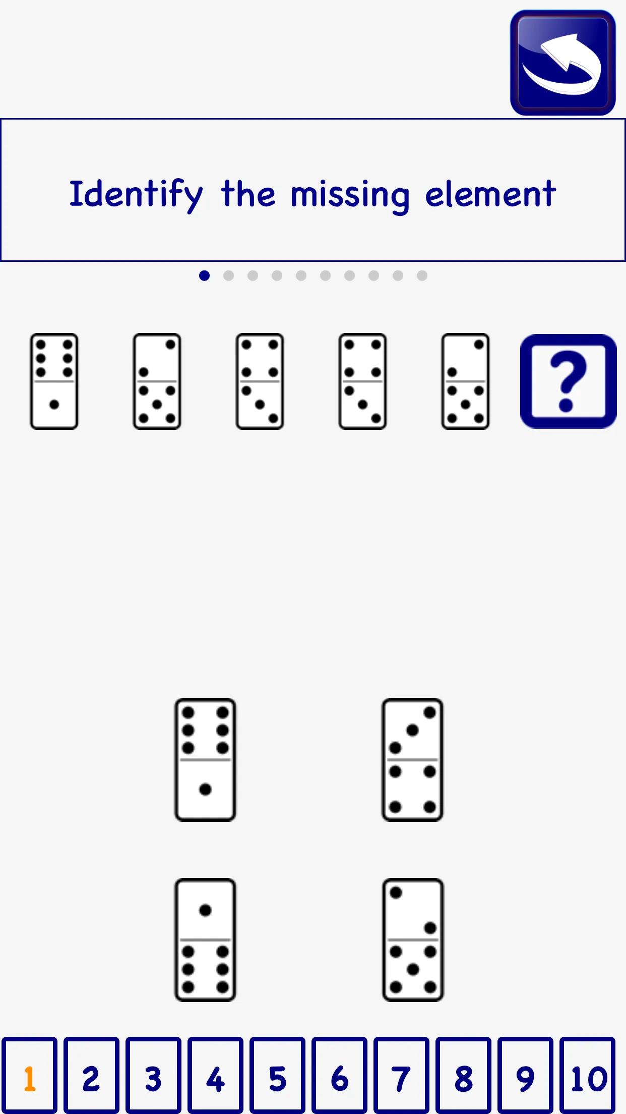 Domino psychoTest Brain LITE | Indus Appstore | Screenshot