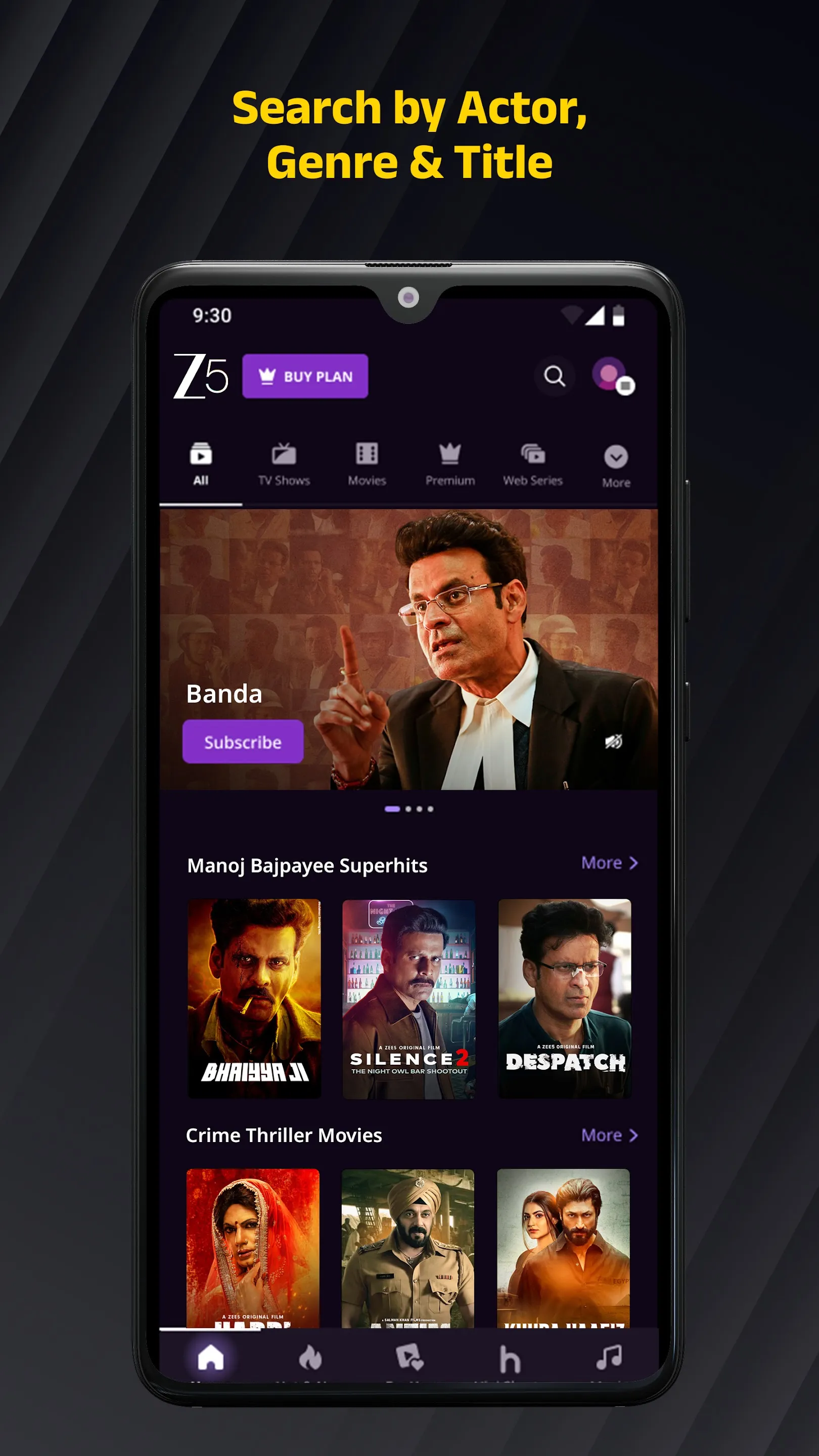 ZEE5 Movies, Web Series, Shows | Indus Appstore | Screenshot