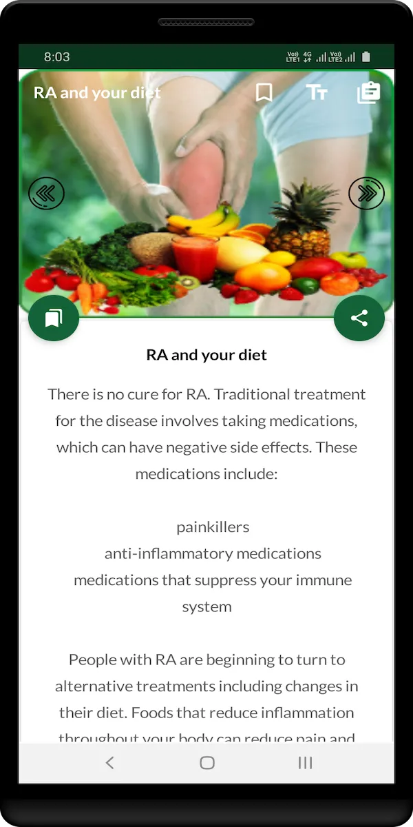 Rheumatoid Arthritis Diet | Indus Appstore | Screenshot