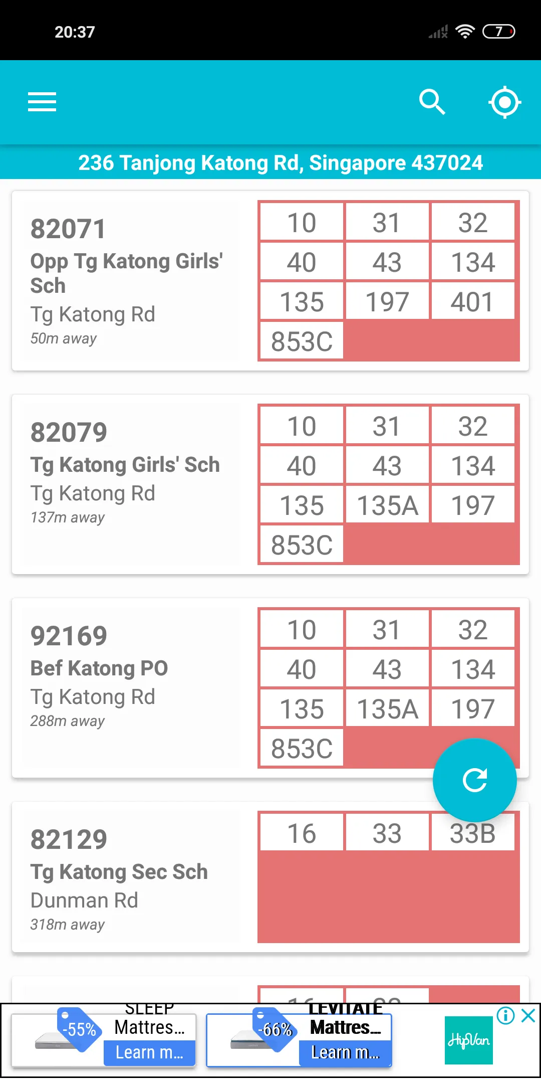 SGTransport - Bus Arrival Time | Indus Appstore | Screenshot