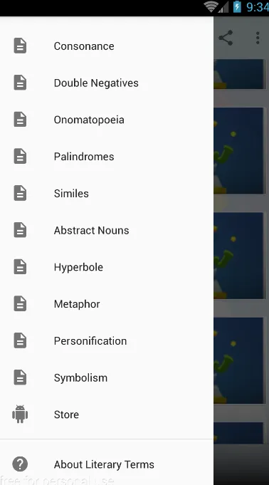 Literary Terms | Indus Appstore | Screenshot