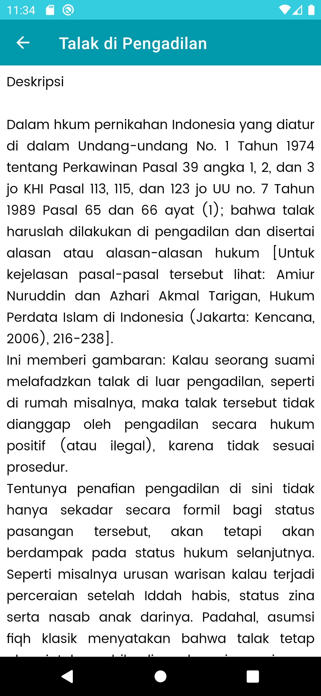 Hukum Perkawinan | Indus Appstore | Screenshot