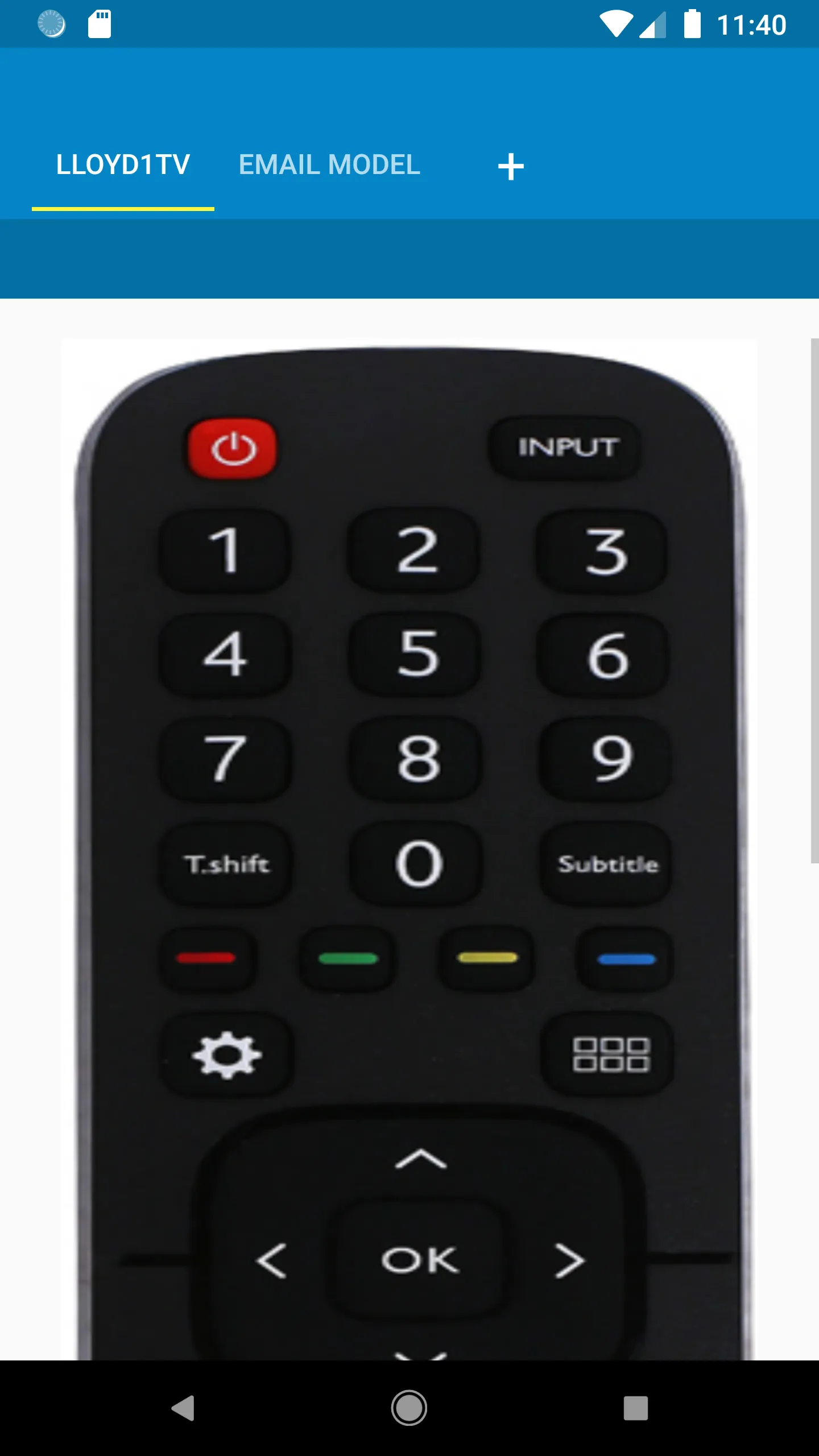 Lloyd TV Remote Control | Indus Appstore | Screenshot