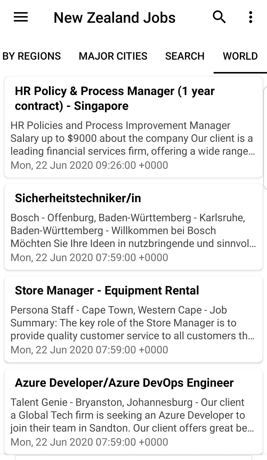 New Zealand Jobs | Indus Appstore | Screenshot