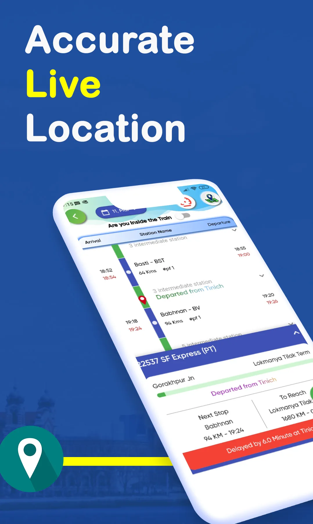 Live Train Location : My Train | Indus Appstore | Screenshot