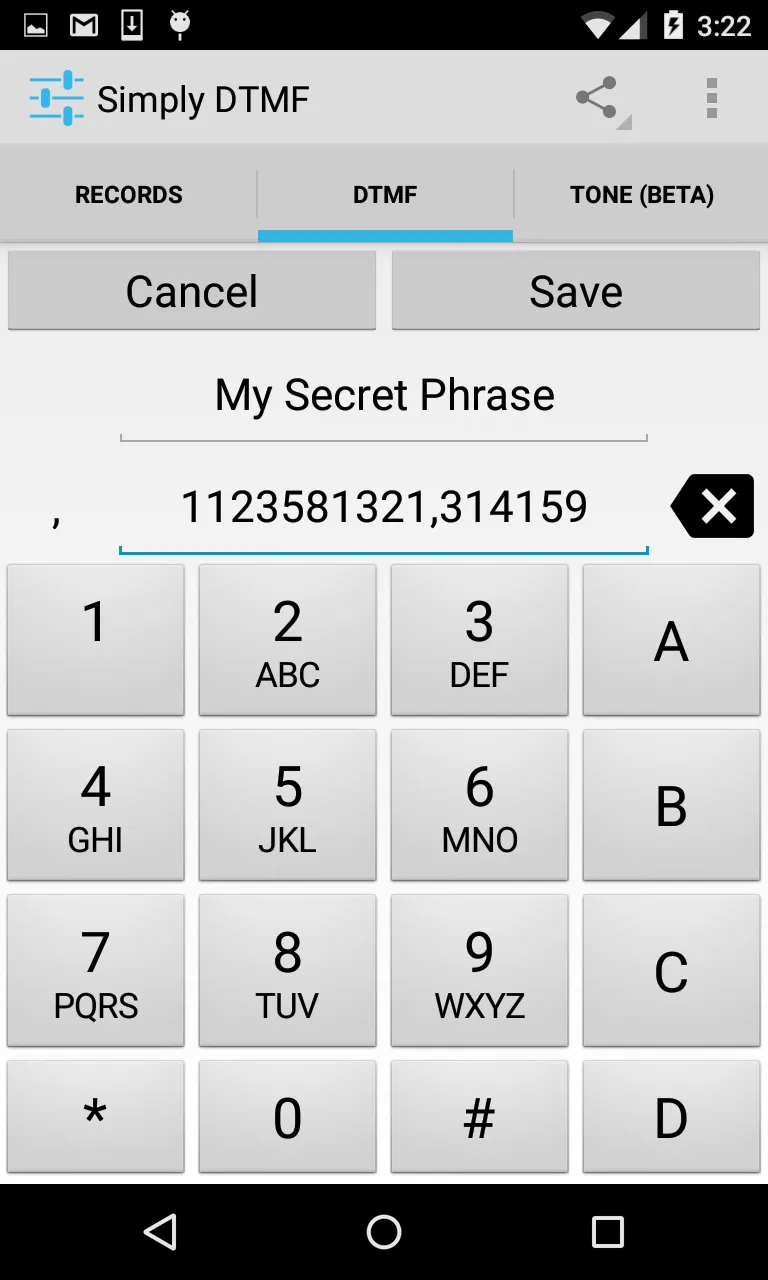 Simply DTMF Tone Generator | Indus Appstore | Screenshot