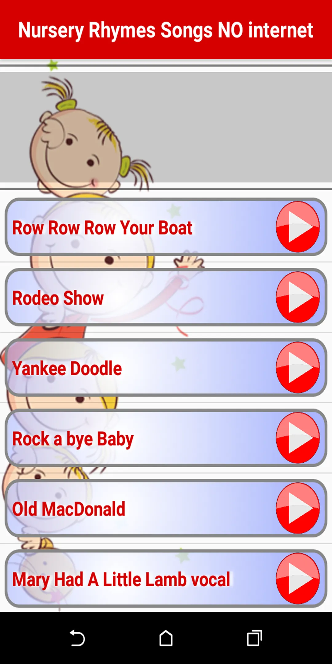 Nursery Rhymes Song NoInternet | Indus Appstore | Screenshot