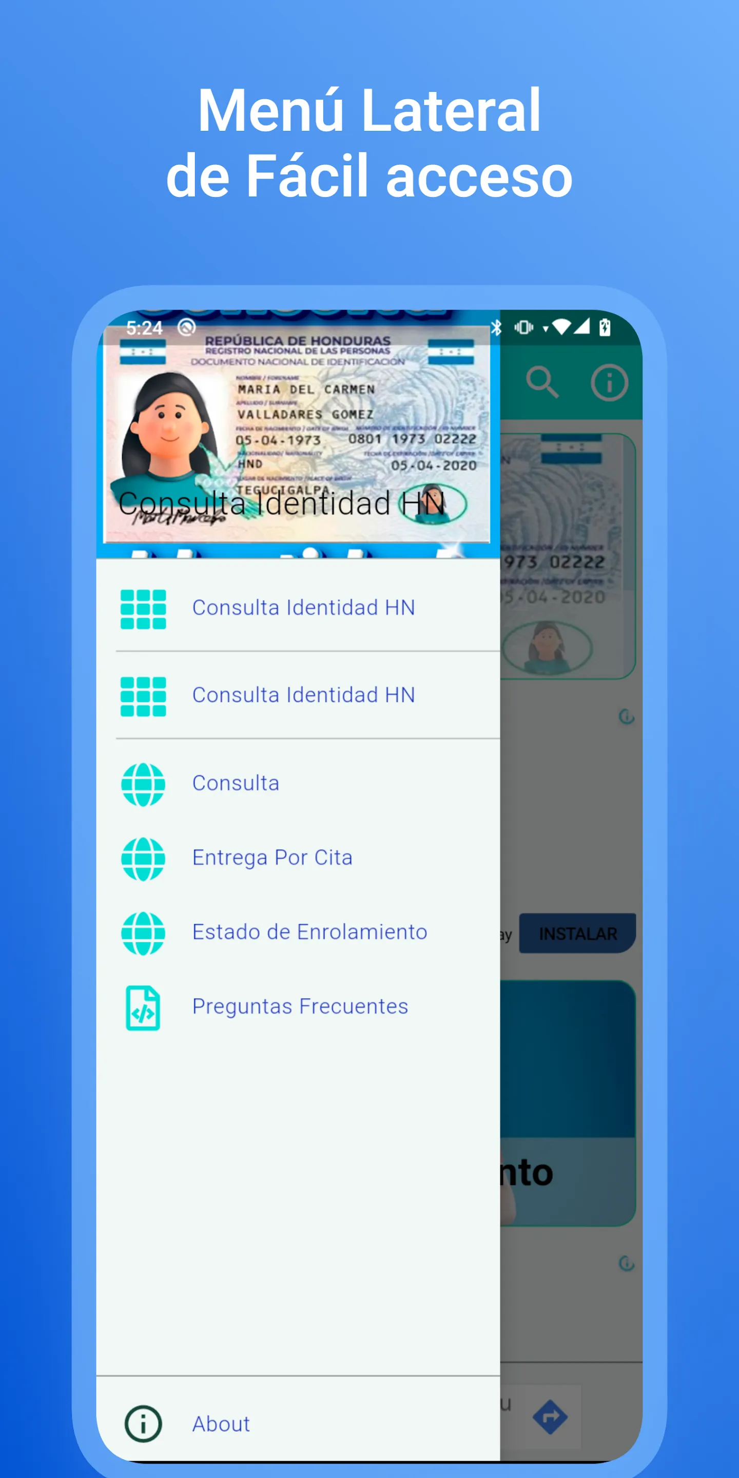 Consulta Entrega Identidad HN | Indus Appstore | Screenshot