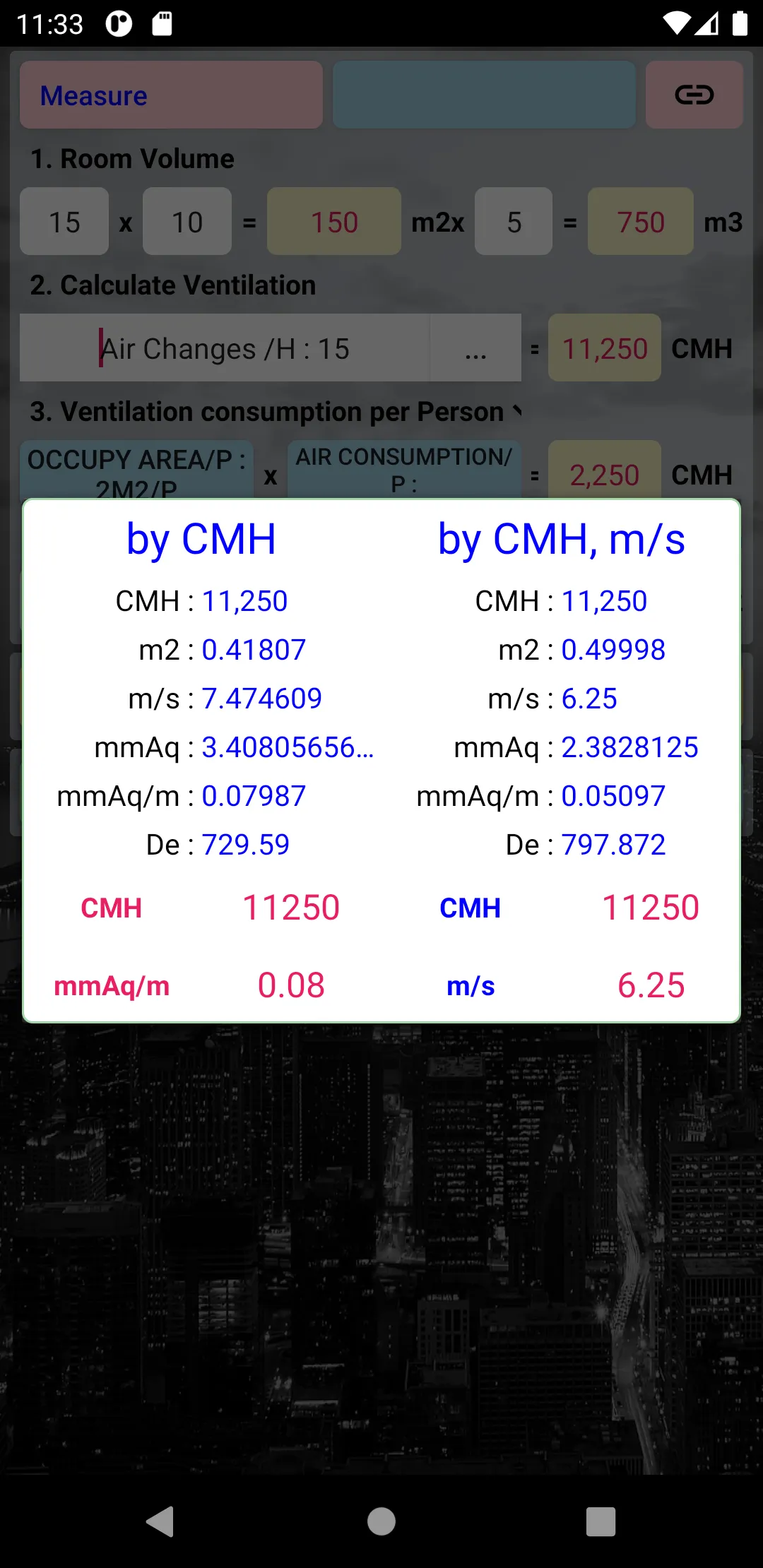 Duct Calculator | Indus Appstore | Screenshot