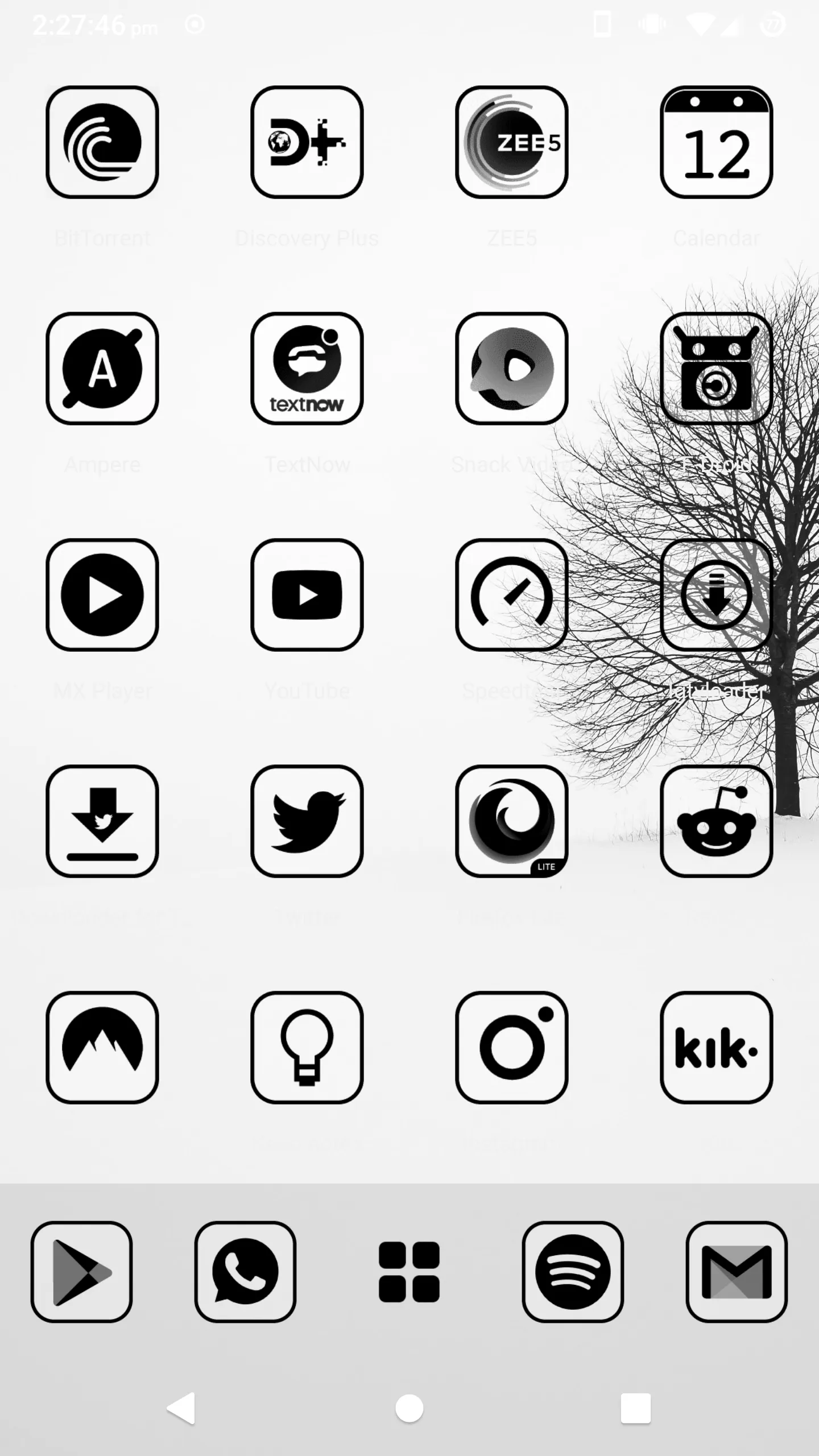 Monoic SQ Black Icon Pack | Indus Appstore | Screenshot