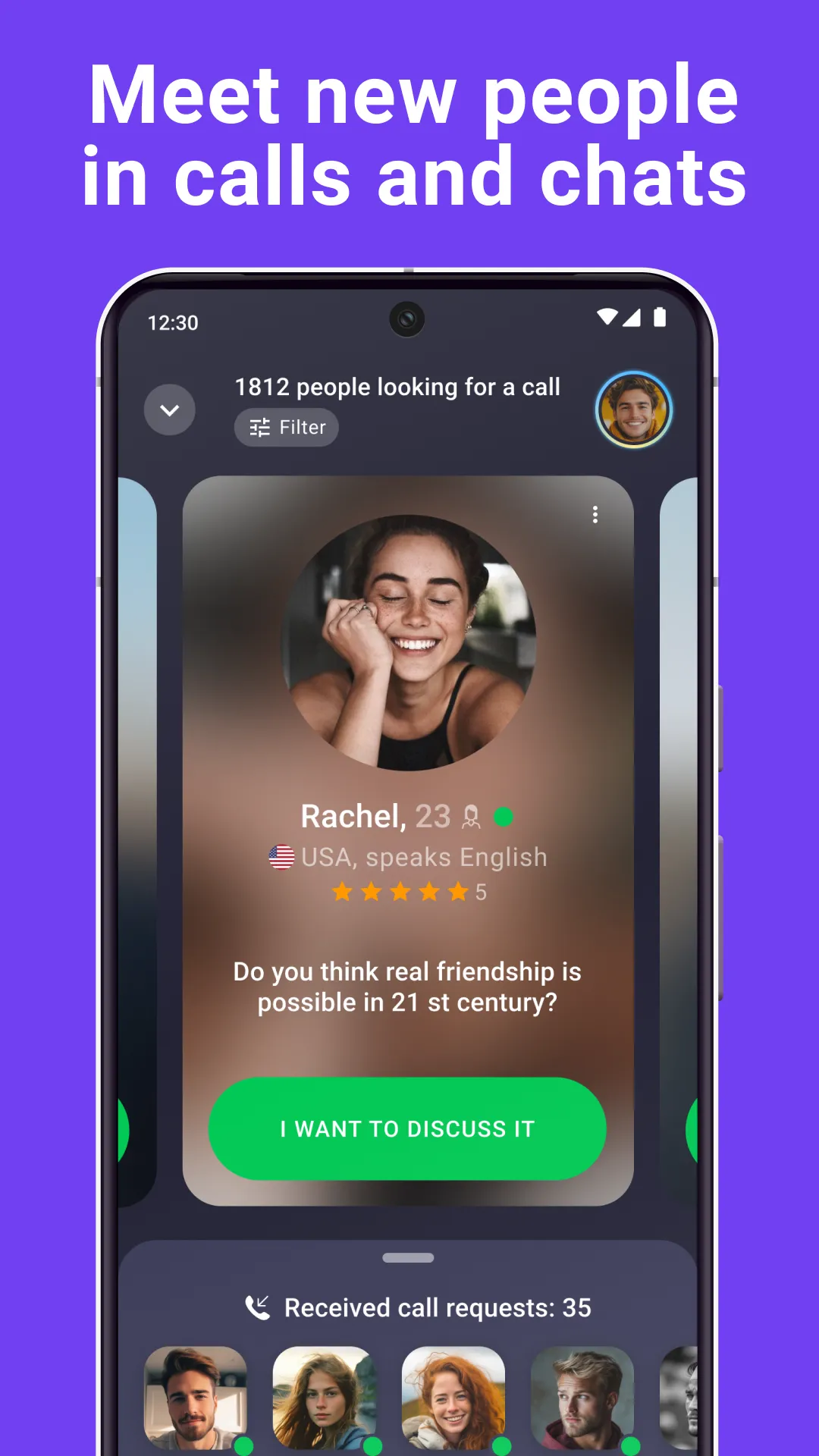 Wakie Voice Chat: Make Friends | Indus Appstore | Screenshot