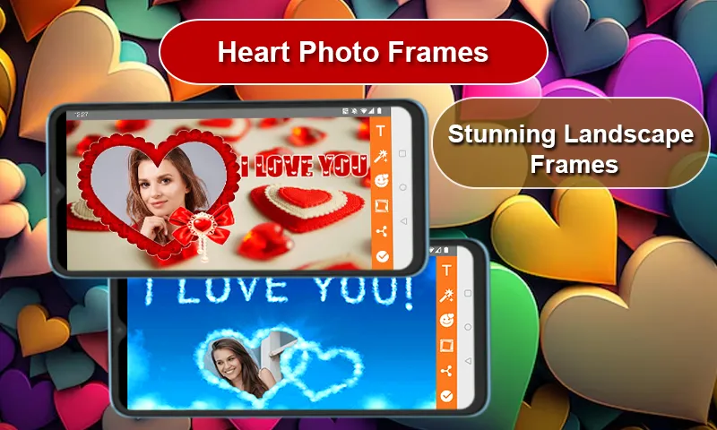 Romantic Heart Photo Frames | Indus Appstore | Screenshot