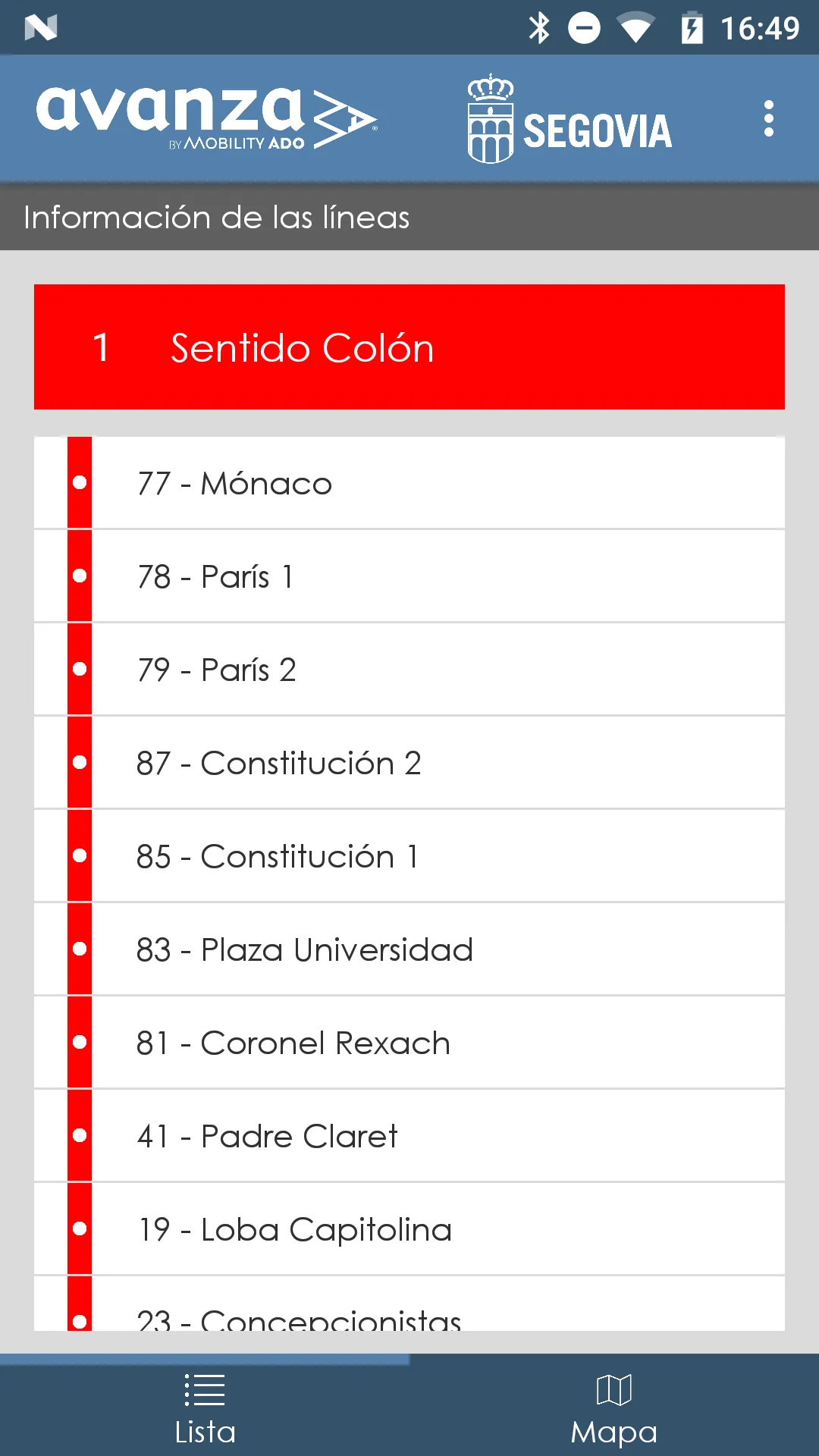 Autobuses Urbanos de Segovia | Indus Appstore | Screenshot