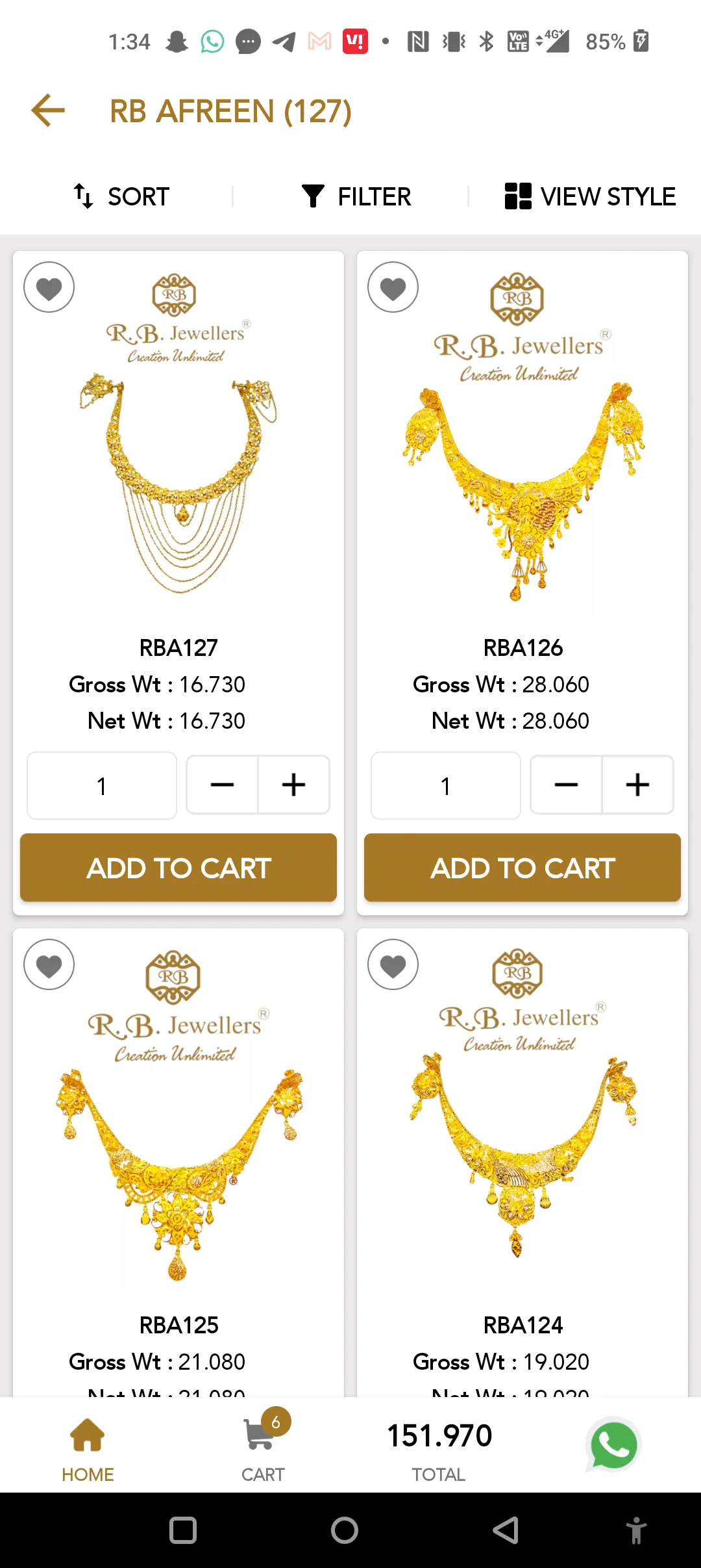 R.B. JEWELLERS - Online | Indus Appstore | Screenshot