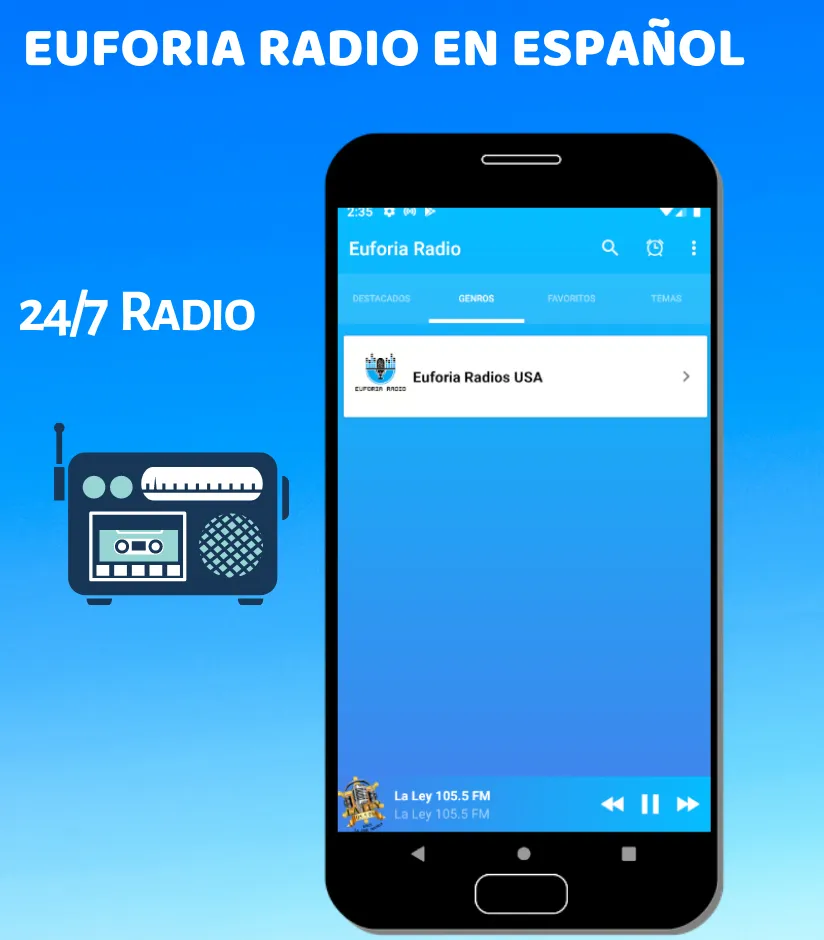 Euforia Radio en Español | Indus Appstore | Screenshot