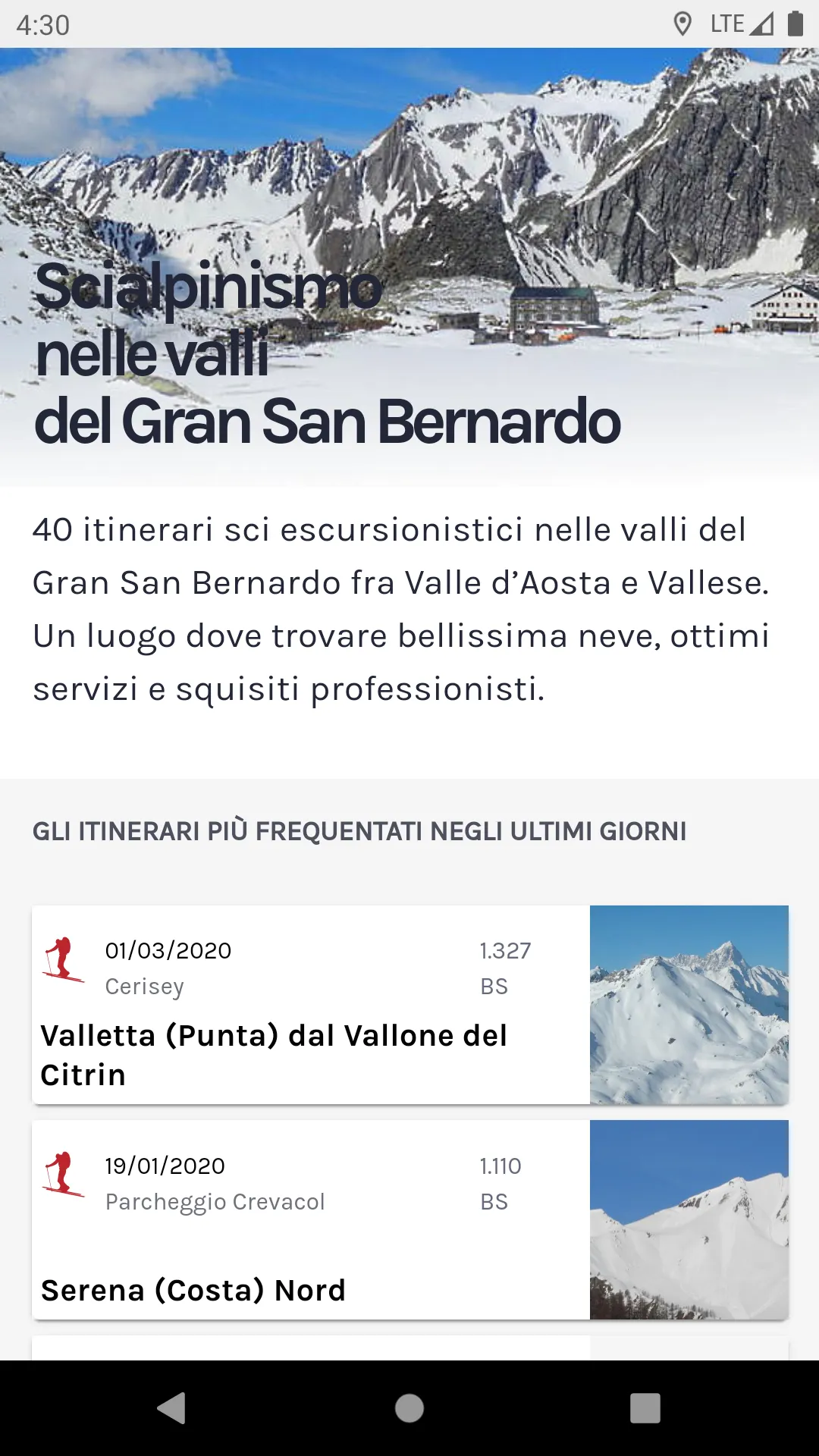 SkiAlp Gran San Bernardo | Indus Appstore | Screenshot