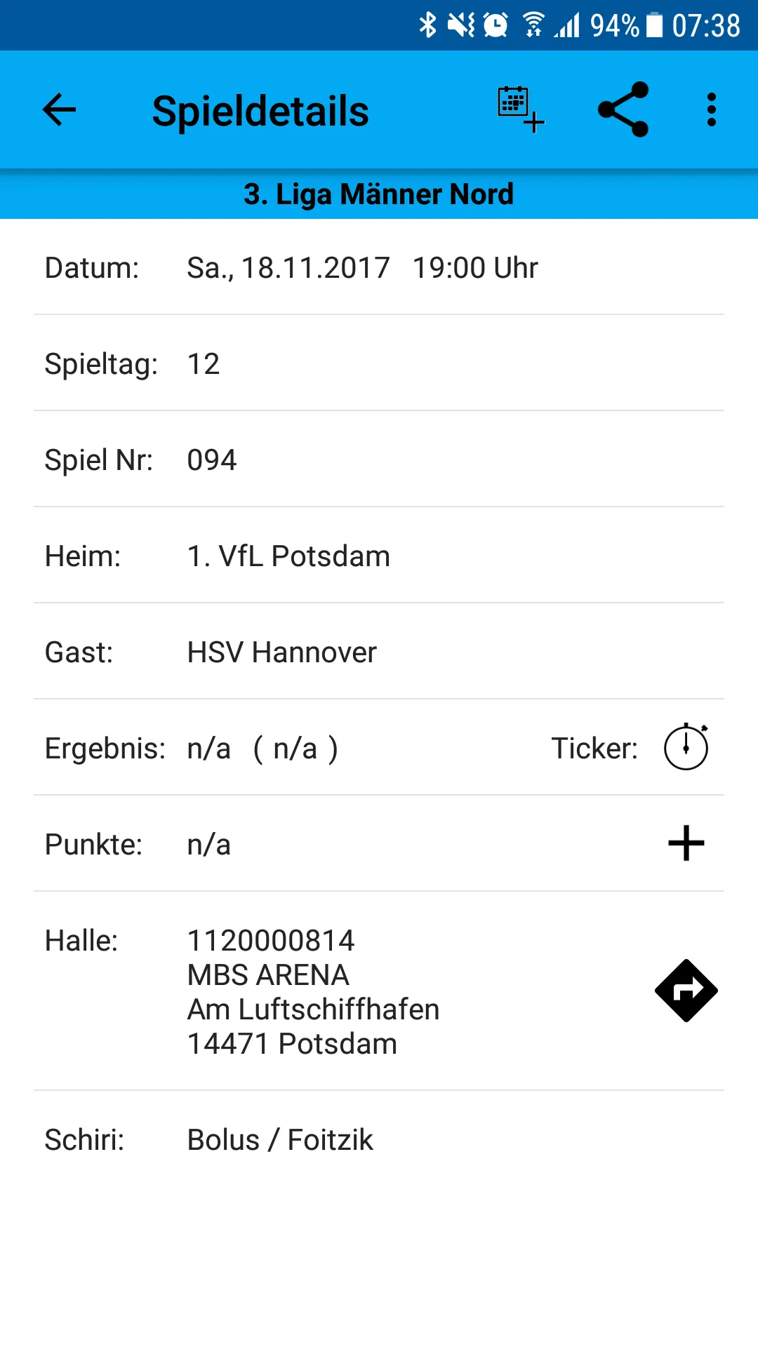 1. VfL Potsdam | Indus Appstore | Screenshot