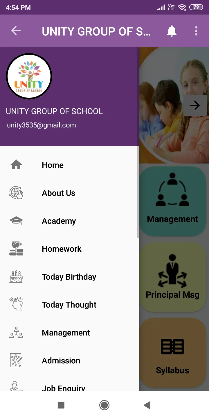 UNITY GROUP OF SCHOOL | Indus Appstore | Screenshot