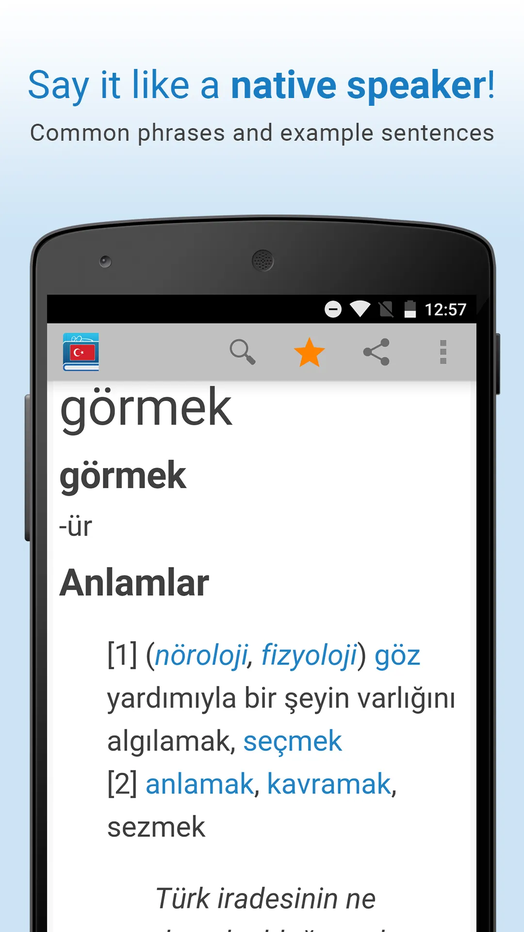 Turkish Dictionary & Thesaurus | Indus Appstore | Screenshot