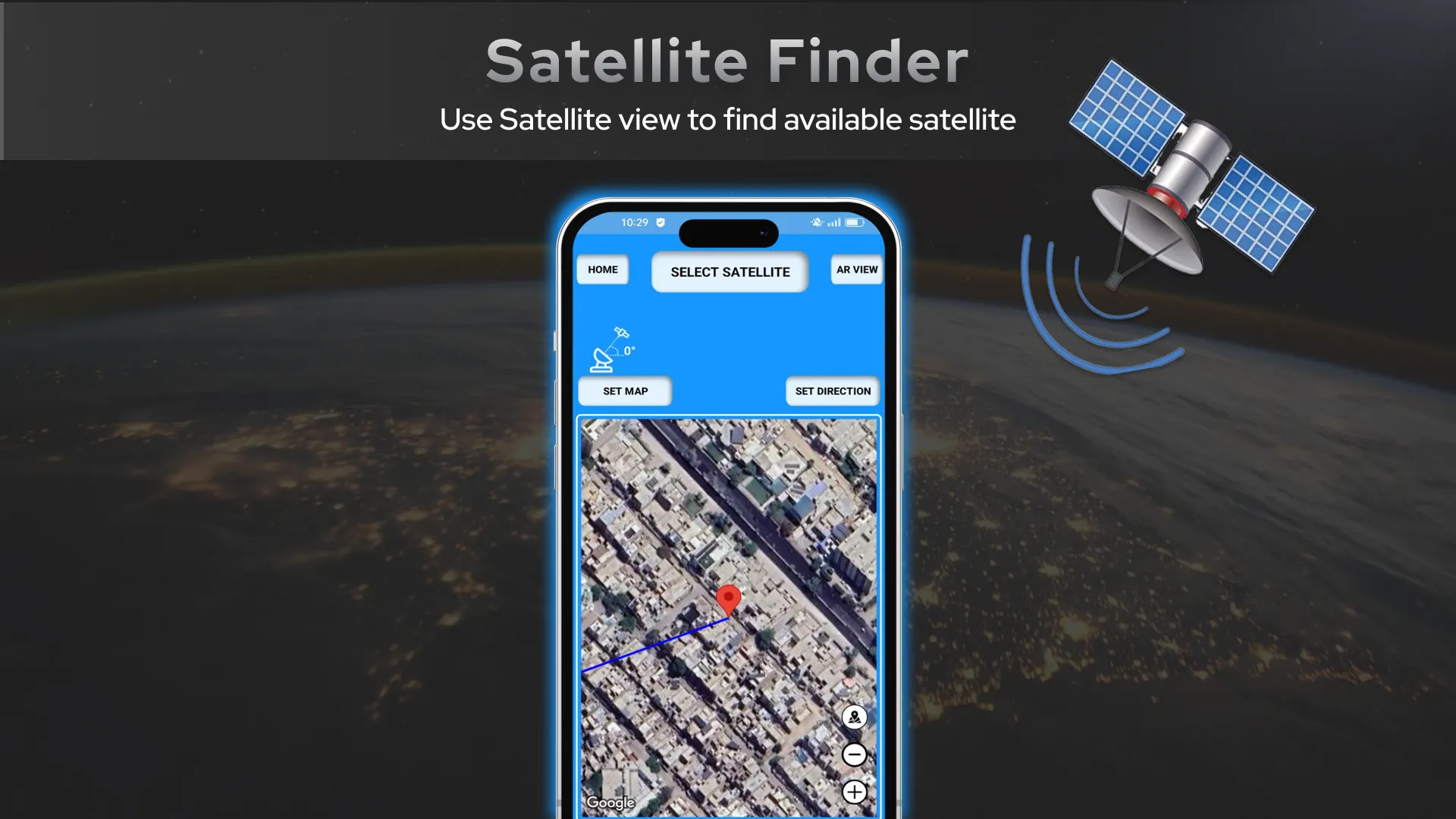 Satellite Finder Lite(AR View) | Indus Appstore | Screenshot