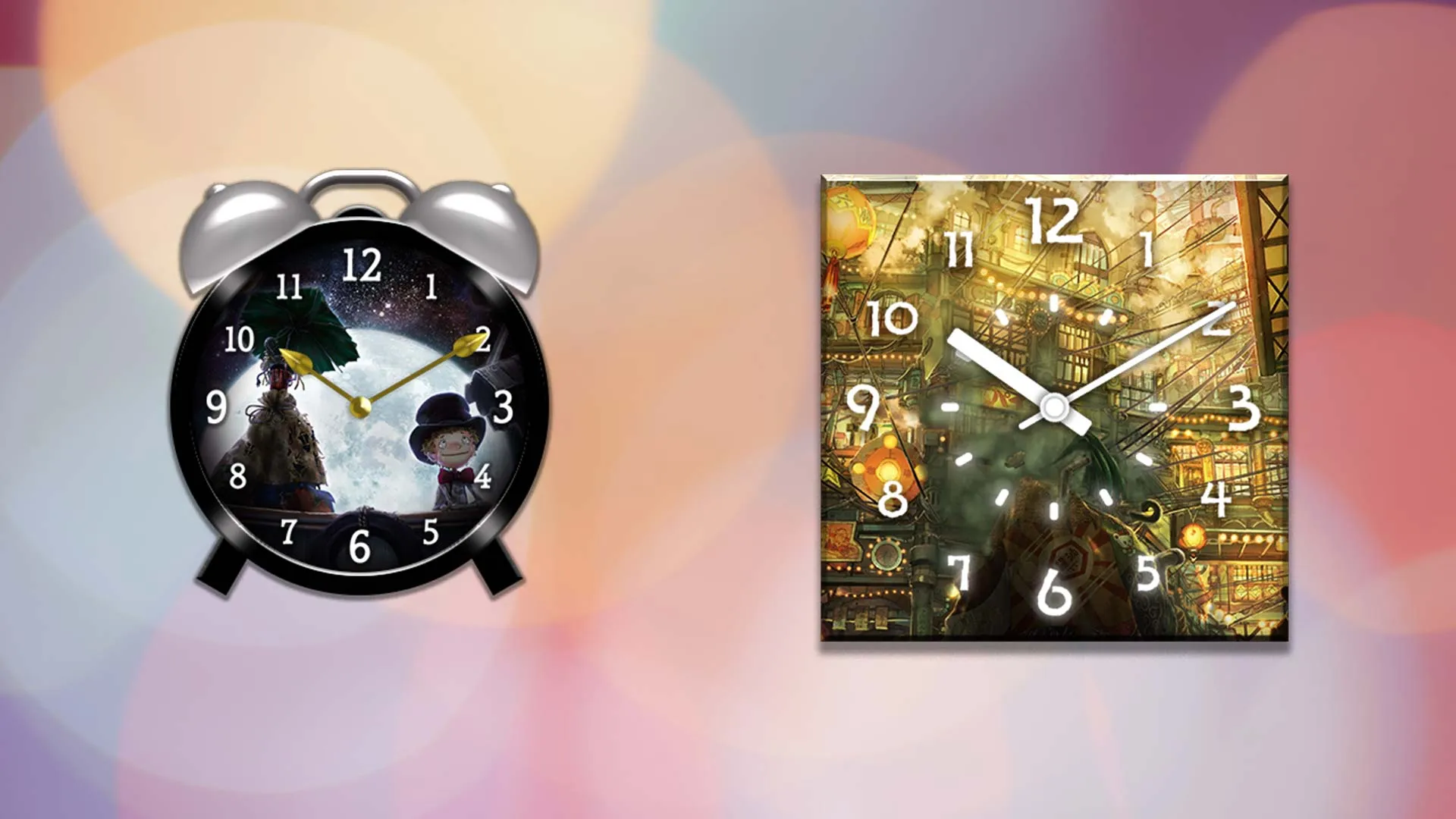 Analog clock widget Poupelle | Indus Appstore | Screenshot