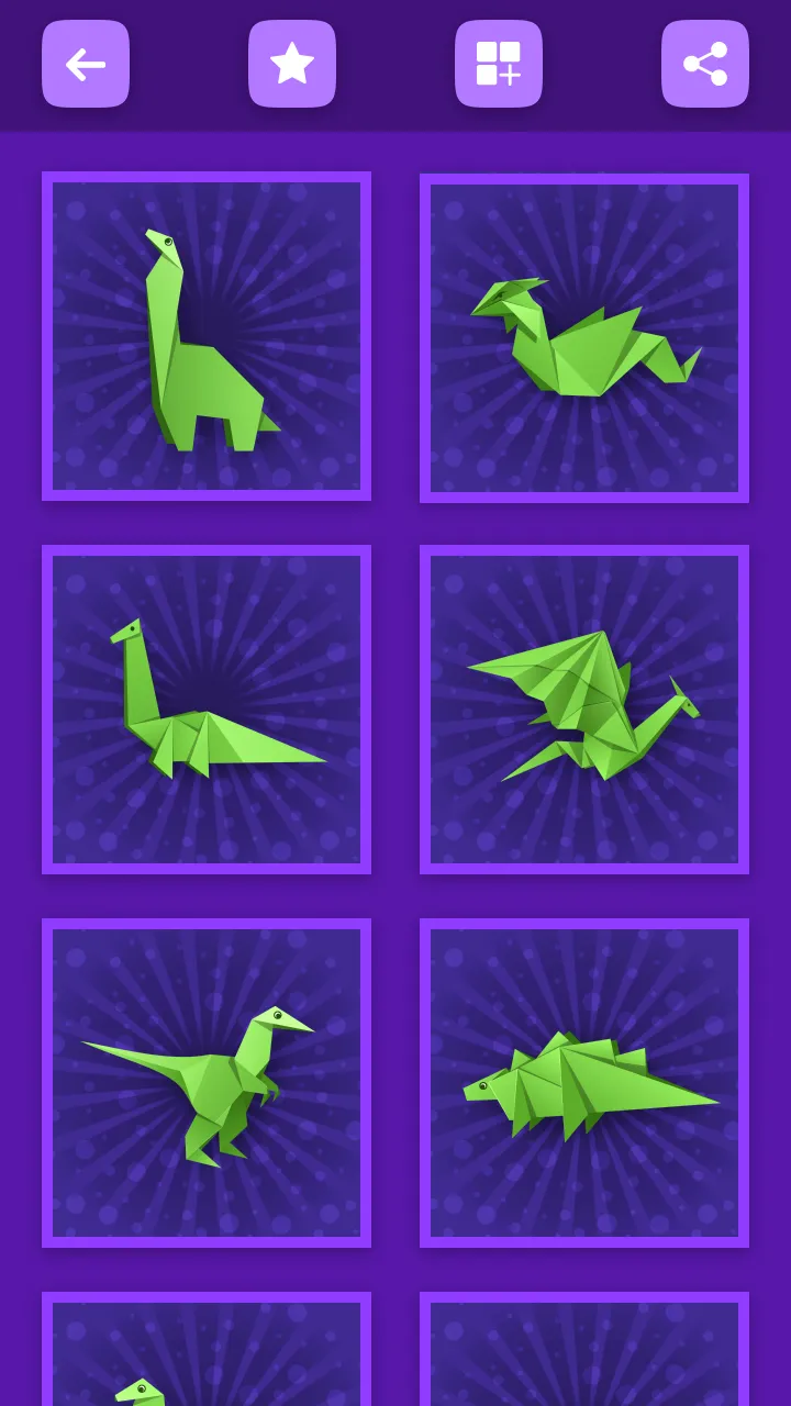 Origami Dinosaurs And Dragons | Indus Appstore | Screenshot