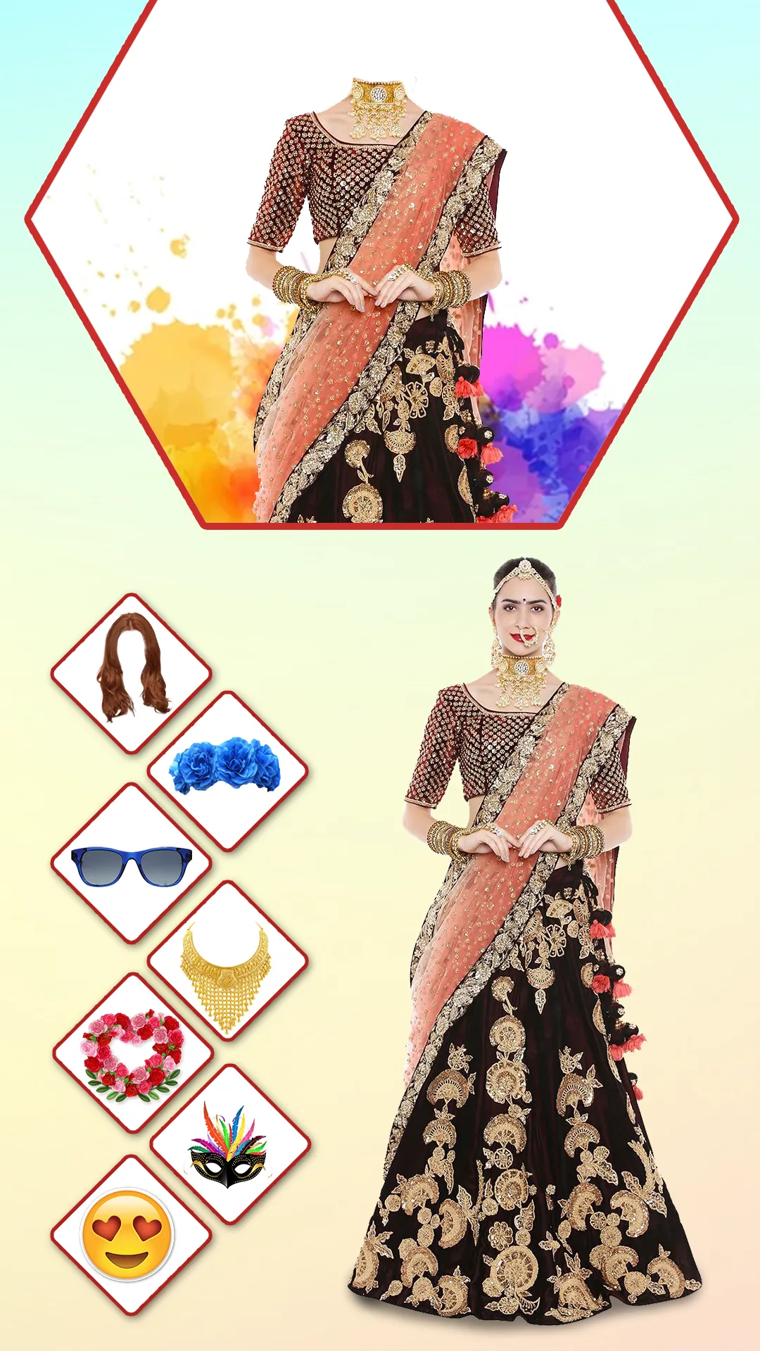 Women Lehenga Choli Photo Suit | Indus Appstore | Screenshot