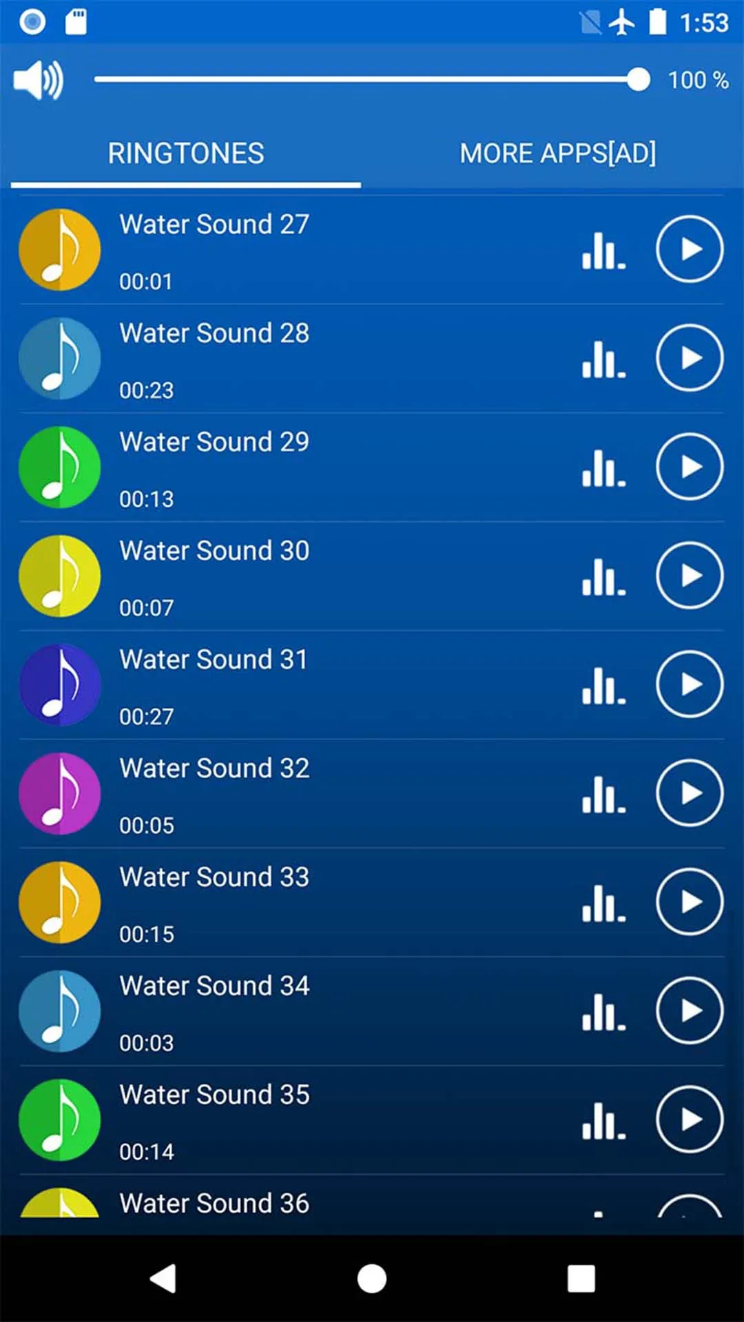 Water Sound Ringtones | Indus Appstore | Screenshot