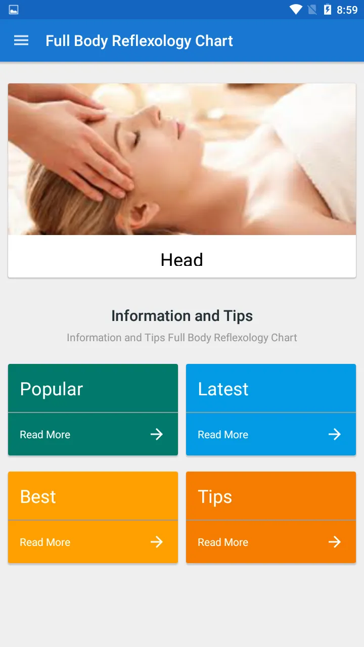 Reflexology Chart - Full Body | Indus Appstore | Screenshot