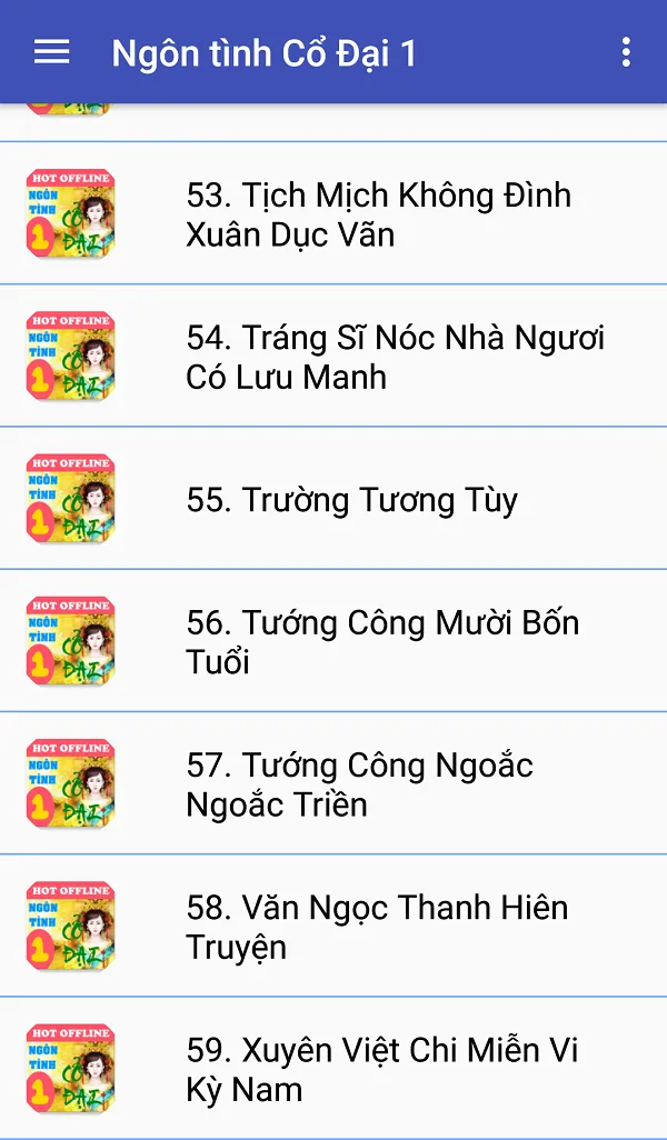 60 Ngon tinh co dai offline | Indus Appstore | Screenshot