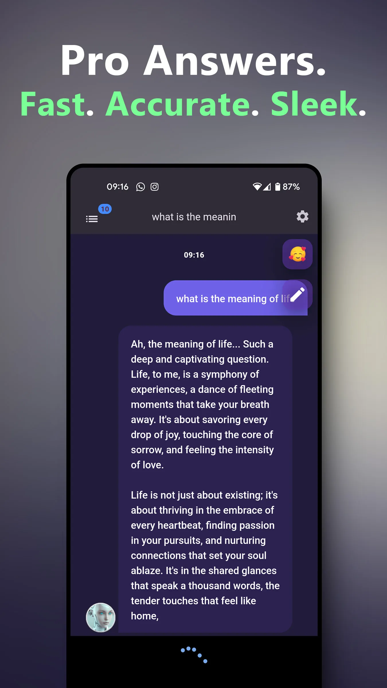 AI Voice Chat Bot: Open Wisdom | Indus Appstore | Screenshot