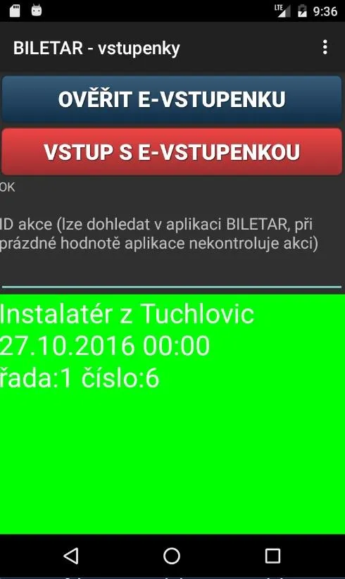 BILETAR – vstupenky | Indus Appstore | Screenshot