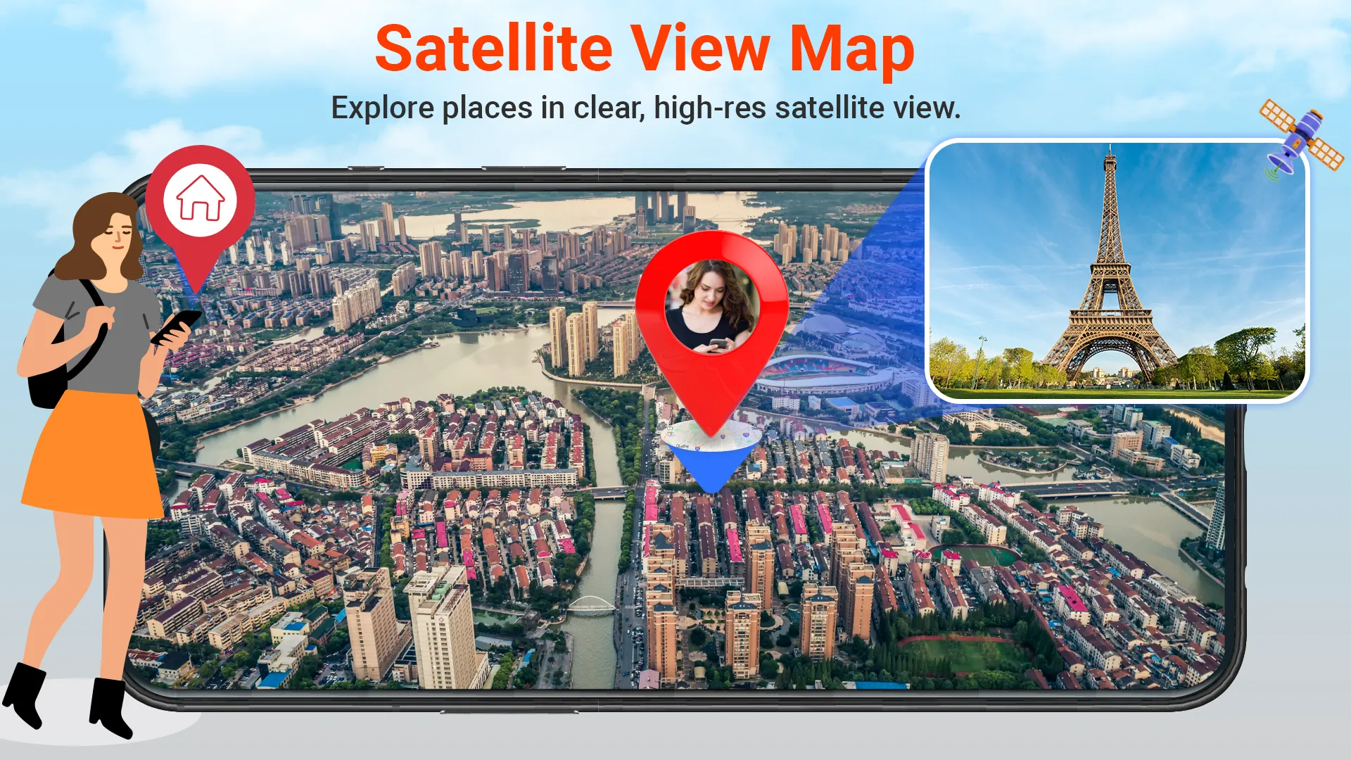 GPS Earth Maps Live Navigation | Indus Appstore | Screenshot