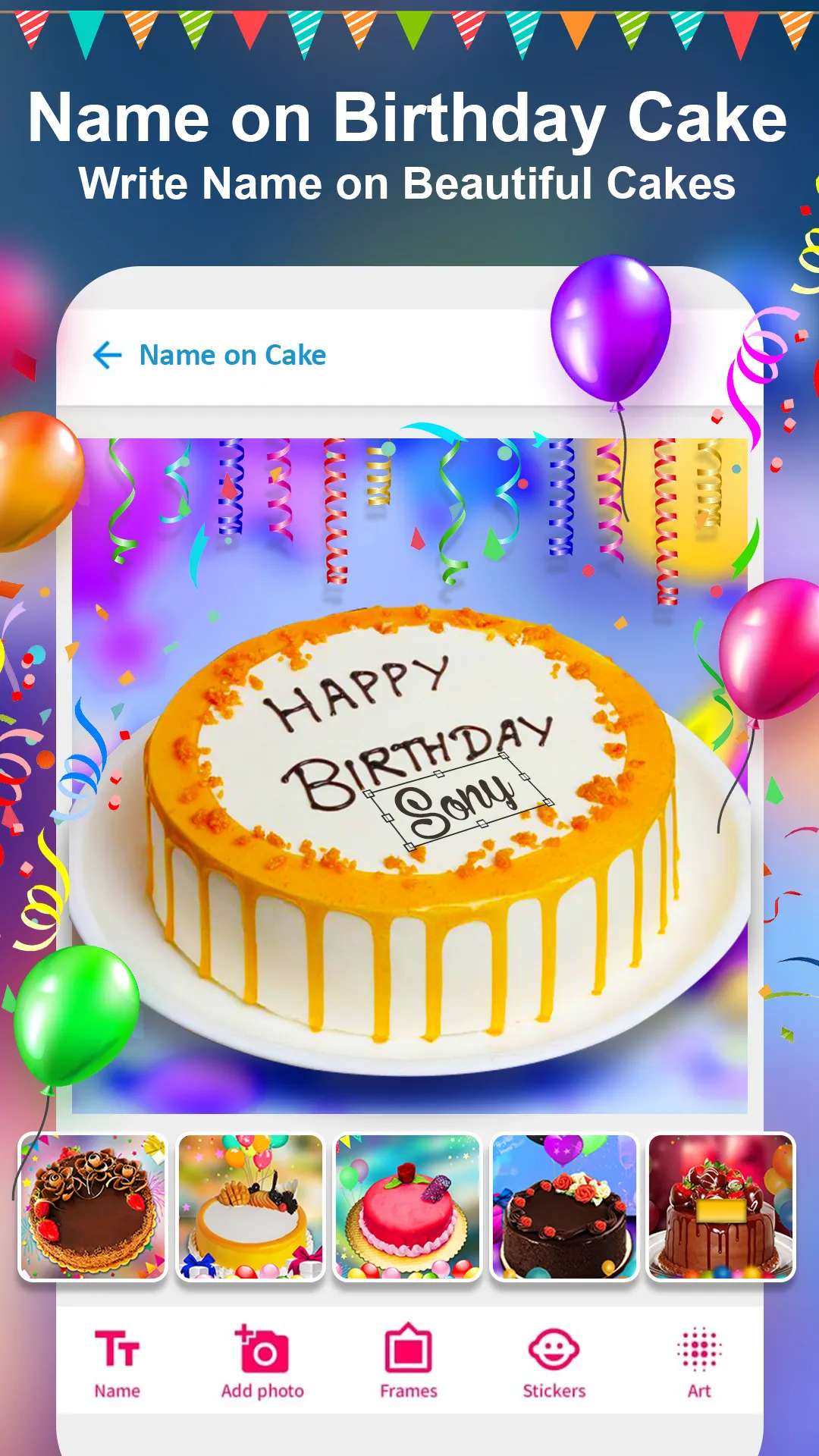 Birthday Photo Frame Maker App | Indus Appstore | Screenshot
