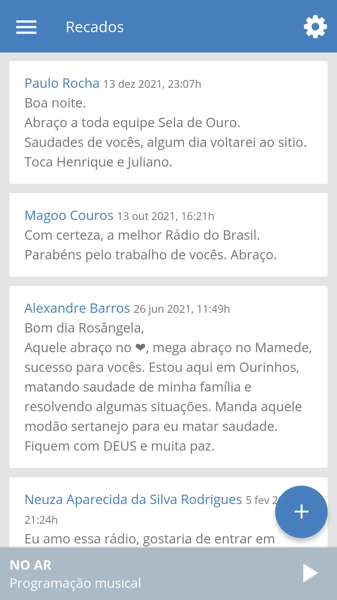 Rádio Sela de Ouro | Indus Appstore | Screenshot