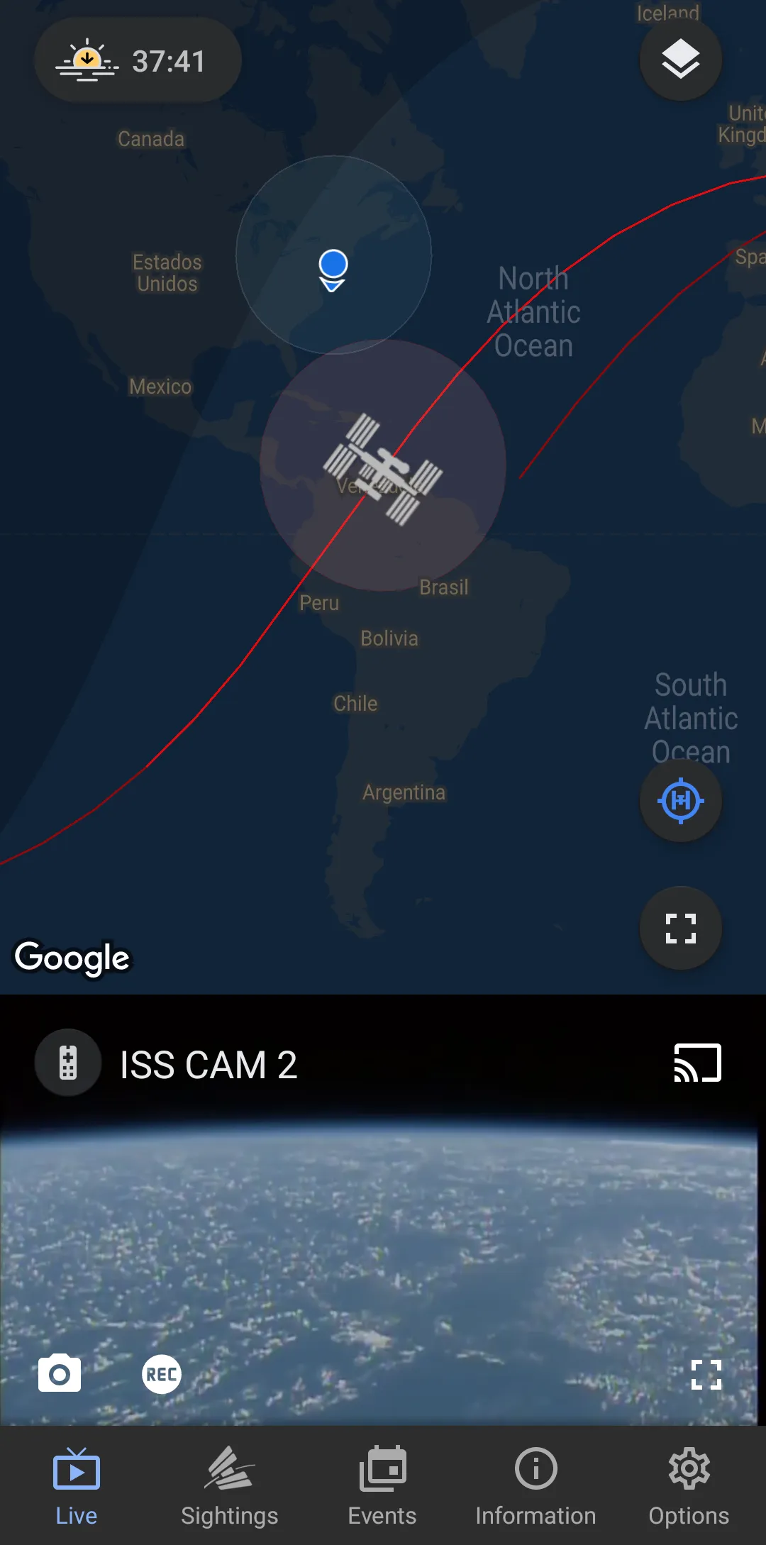 ISS on Live:Space Station Live | Indus Appstore | Screenshot