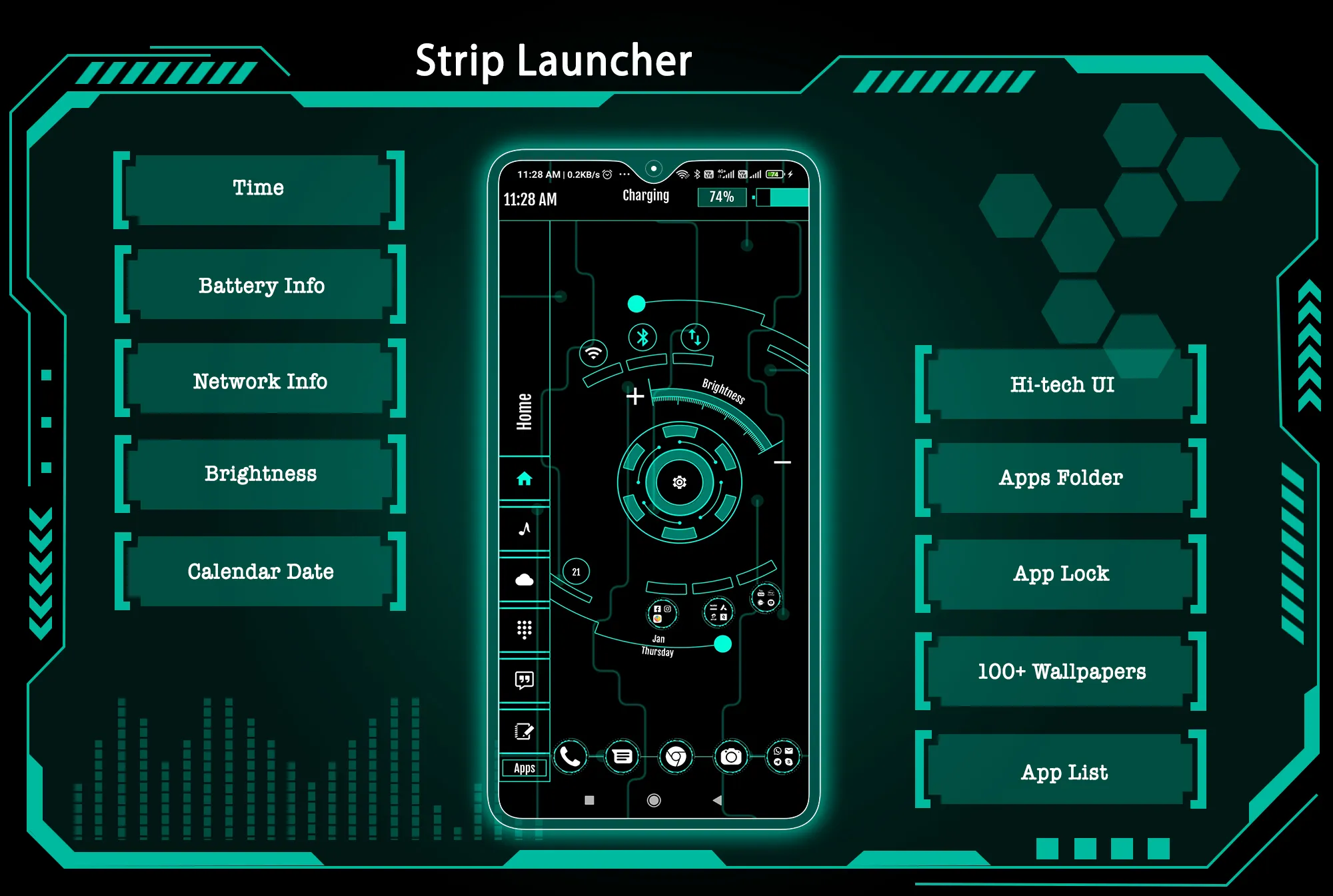 Strip Launcher - Homescreen | Indus Appstore | Screenshot